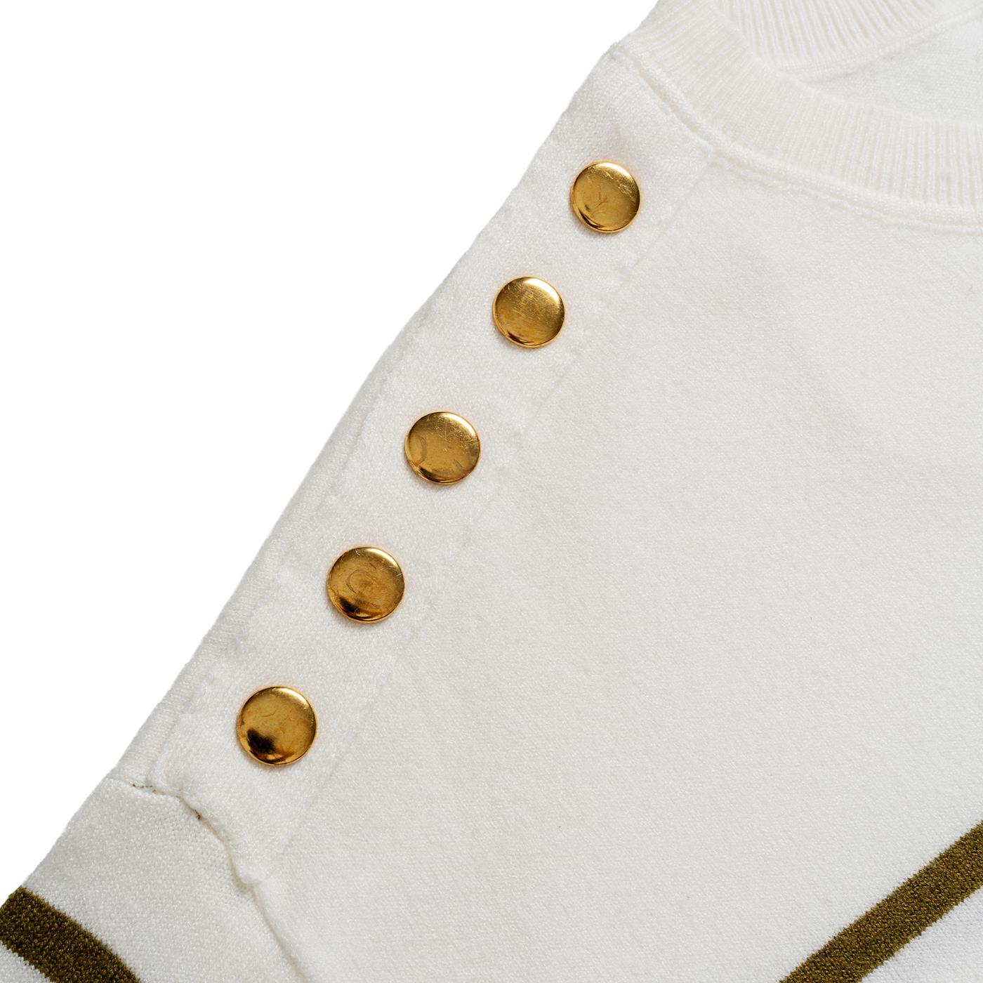 Only Tiba LS O-Neck Button CS Knt Cloud Dancer - 15329143CD
