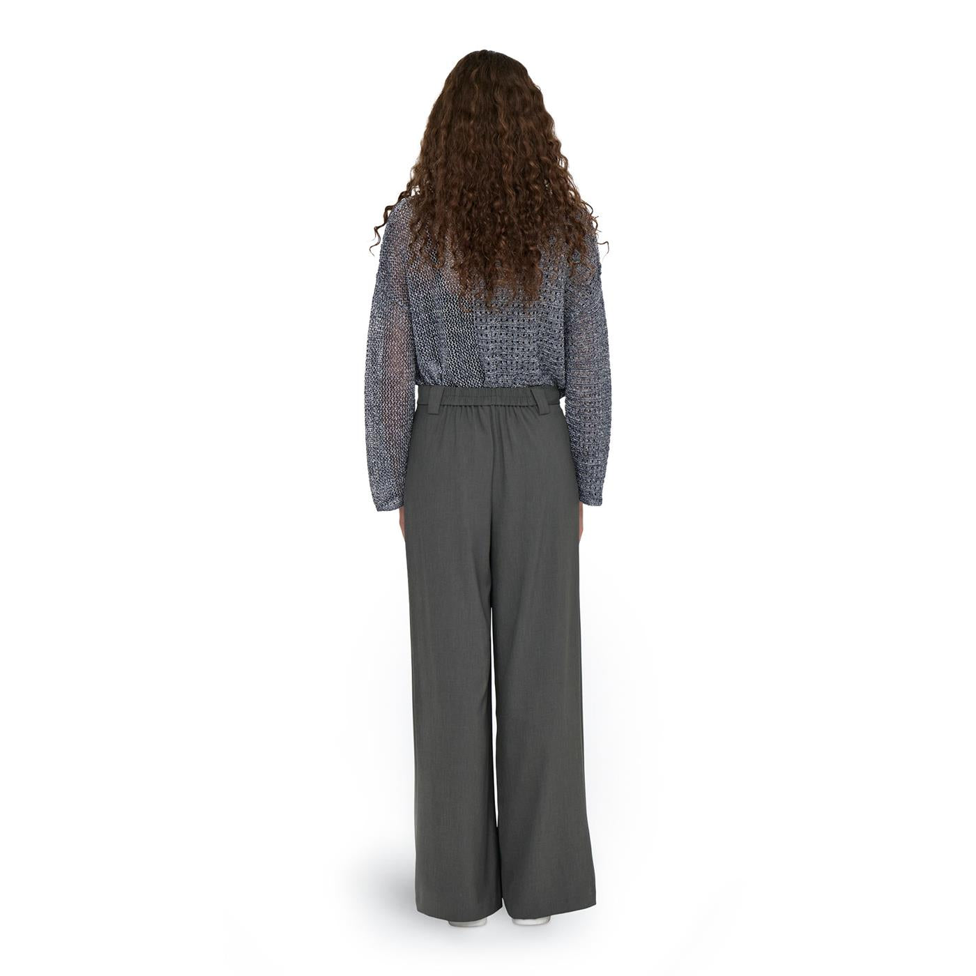 Only Svea MW Mel Wide Pant Dark Grey - 15331532DG