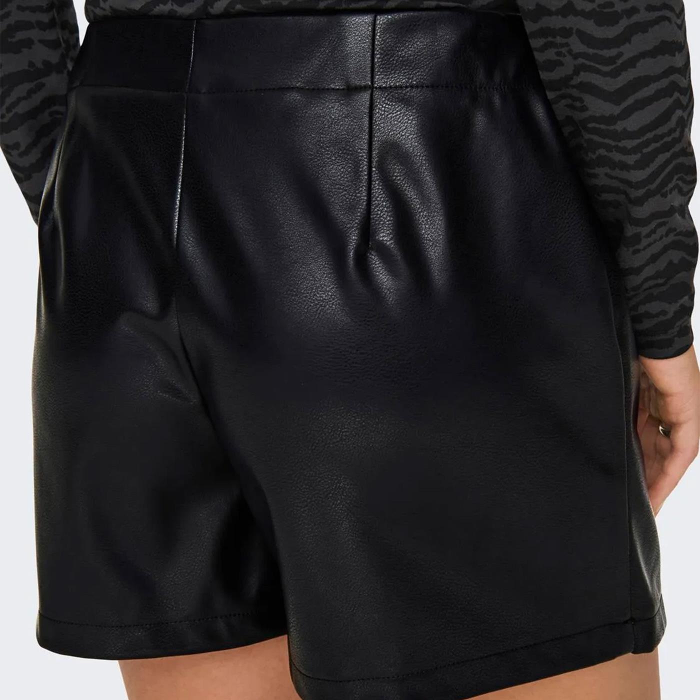 Only Collie HW Faux Leather Skort Black - 15331872B