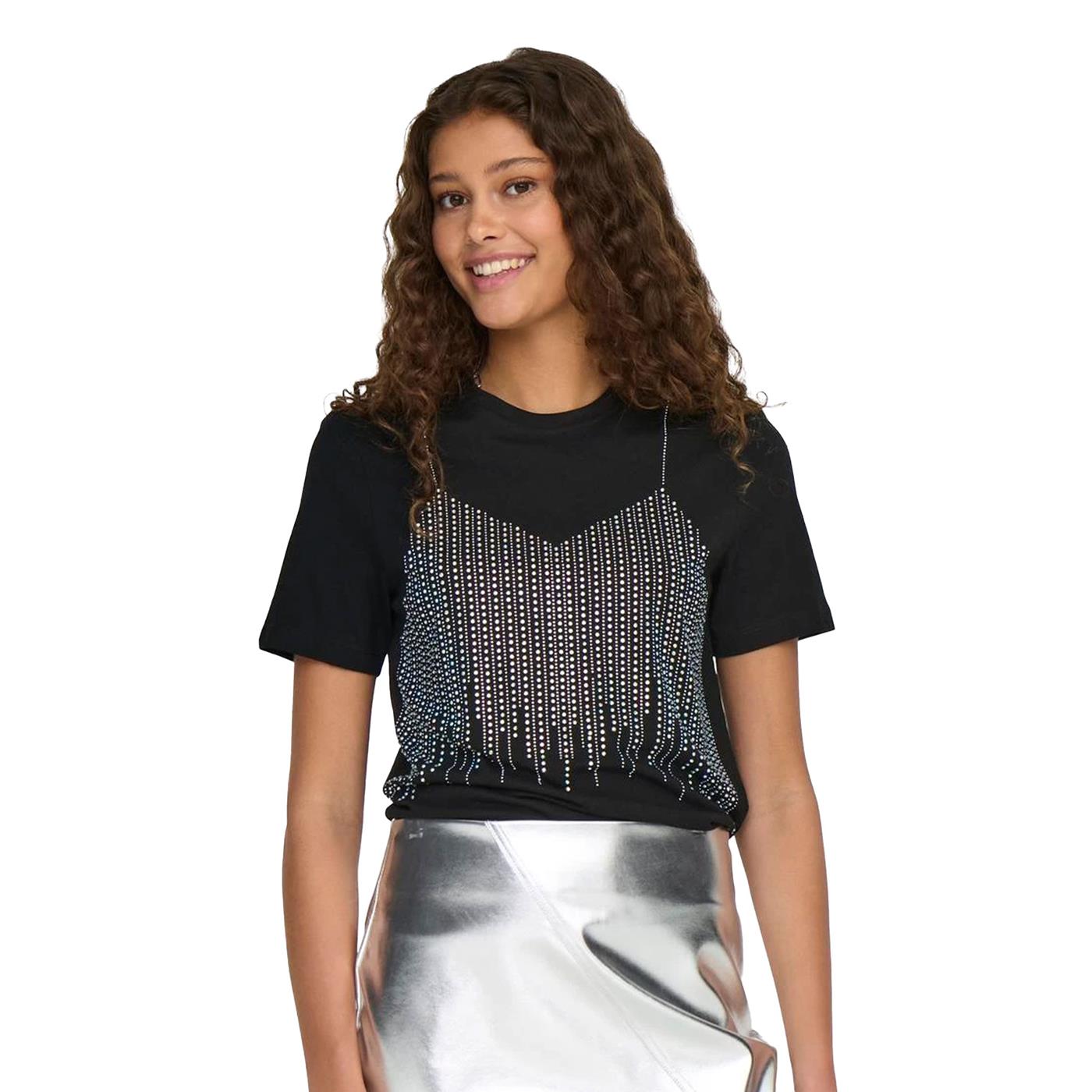 Only Billie Life S/S Top Black - 15333617B