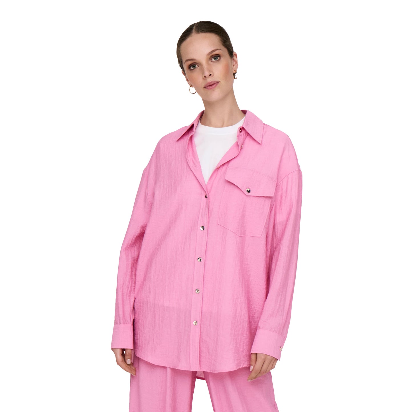 Only Tania Life LS Shirt Fuchsia Pink - 15340270FP