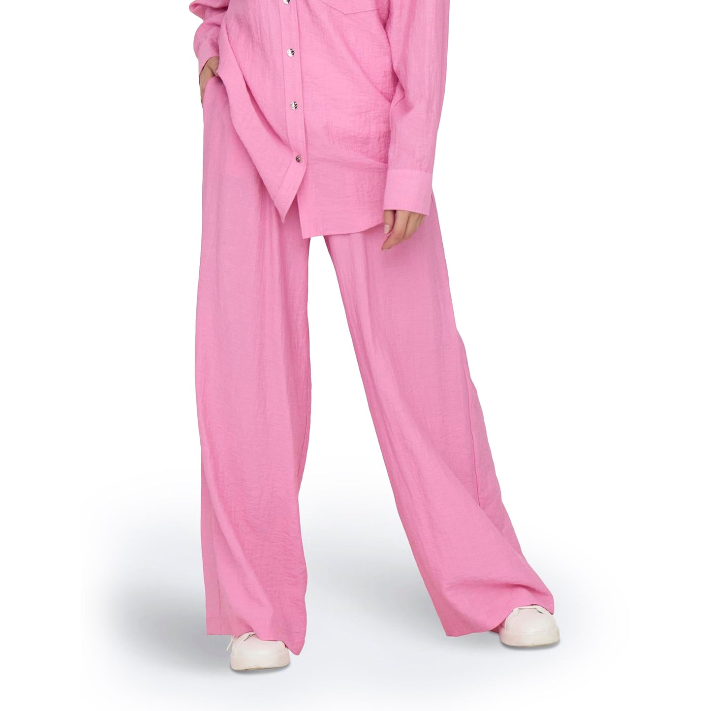 Only Tania Life HW Pull-Up Pant Fuchsia Pink - 15340686FP
