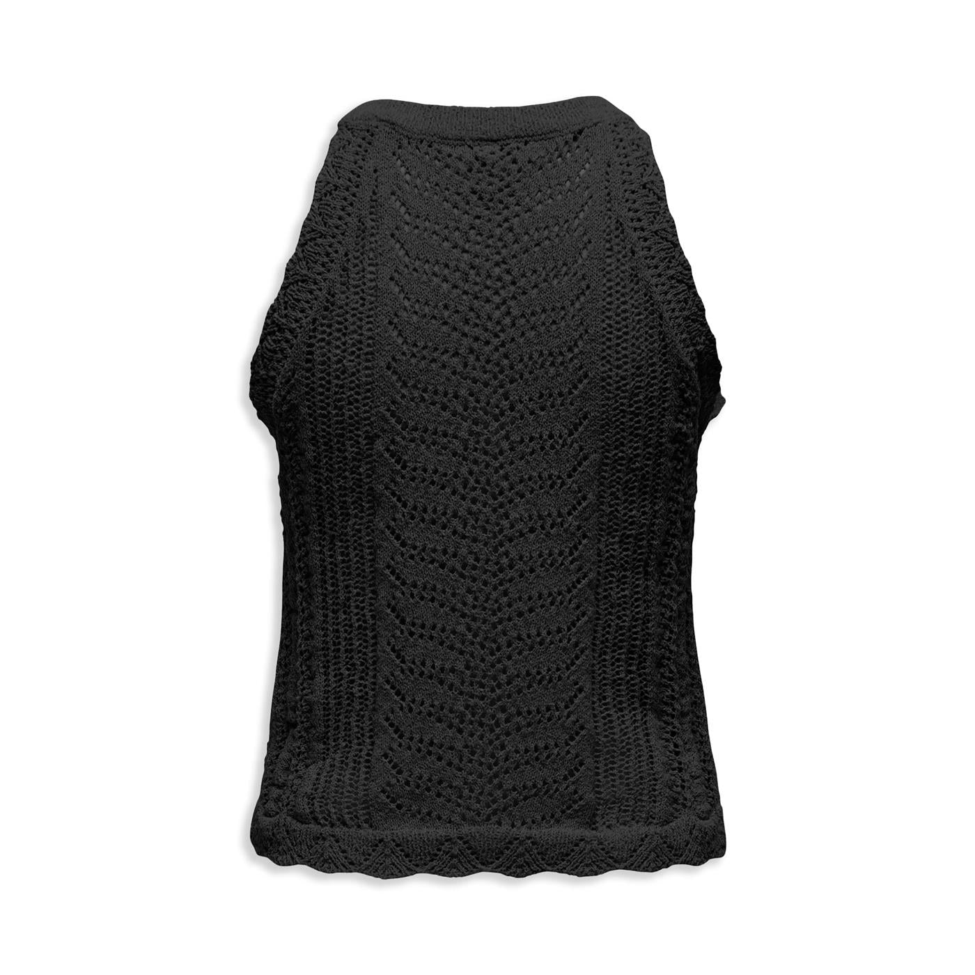 Only Erin Life SL Top Knit Black - 15341573BK