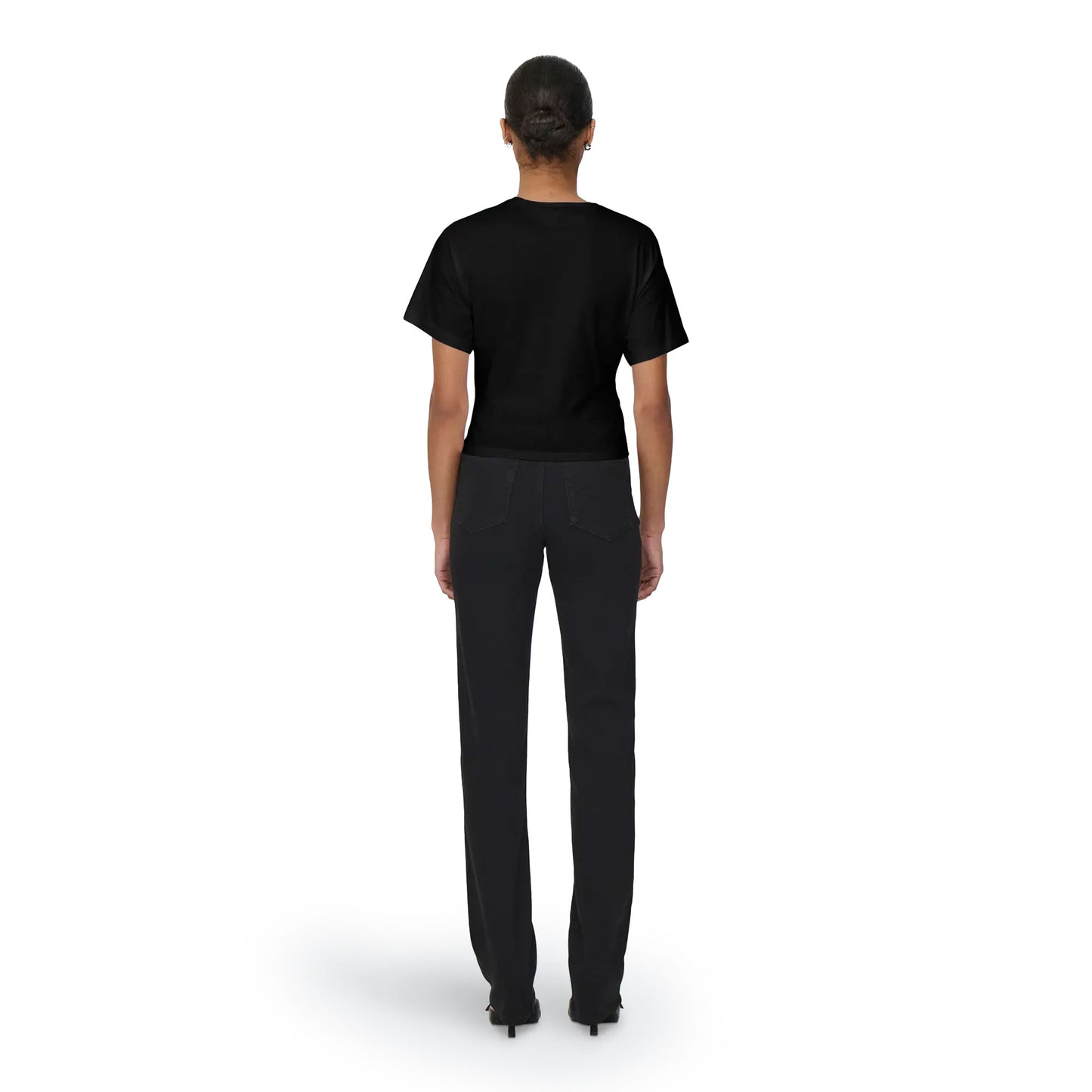 Only Will Life S/S Tie Top Black - 15343432B
