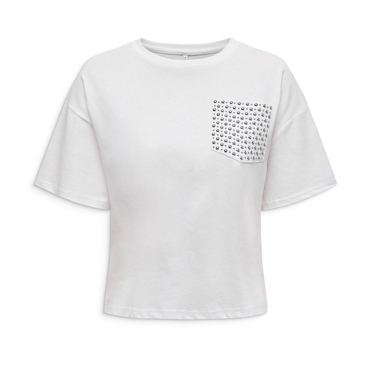 Only Terza S/S O-Neck Top Bright White