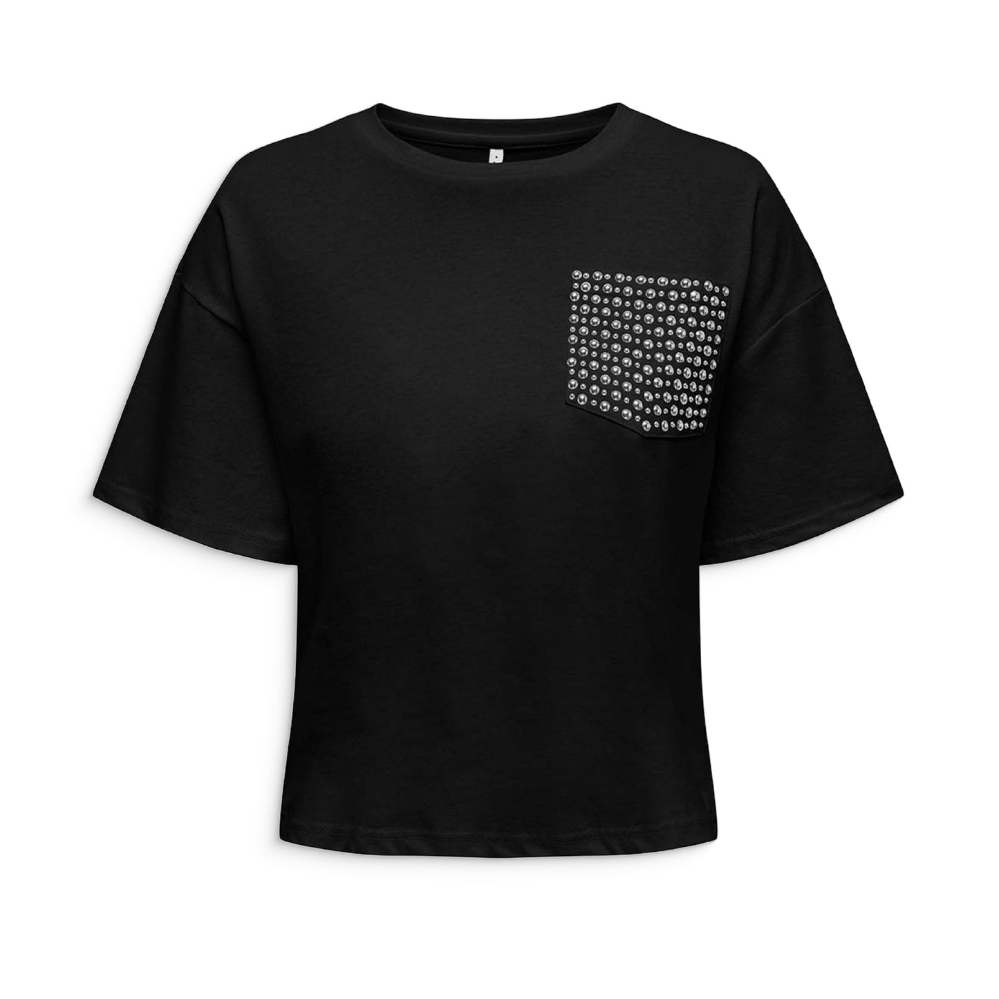Only Terza S/S O-Neck Top Black