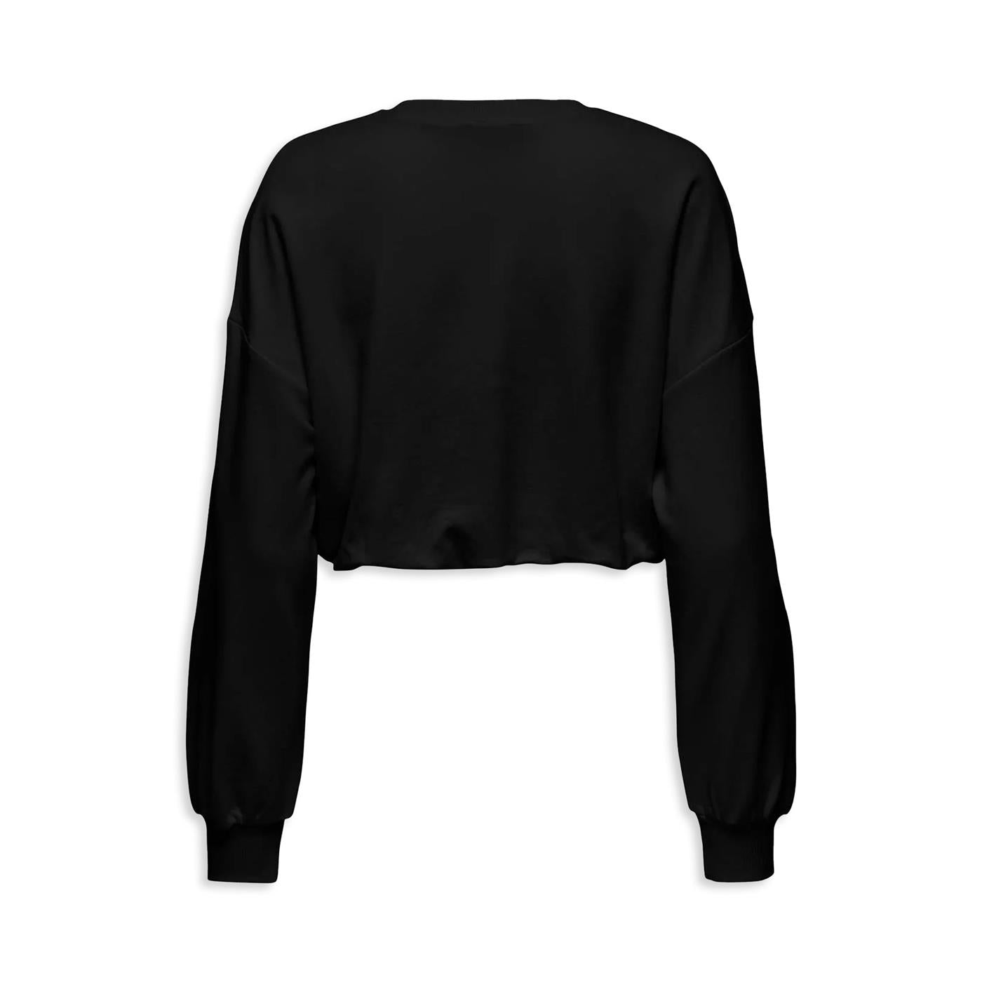 Only Bolette L/S Short O-Neck UB OY Sweat Black - 15344633B