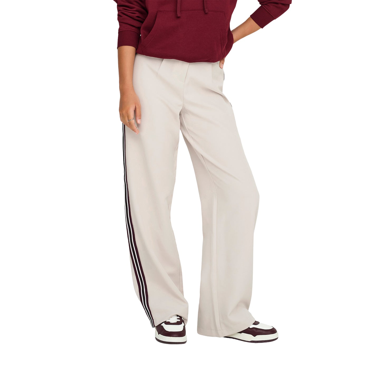 Only Kira-Mellie Life HW Panel Wide CC Pant Pumice Stone - 15351238PS