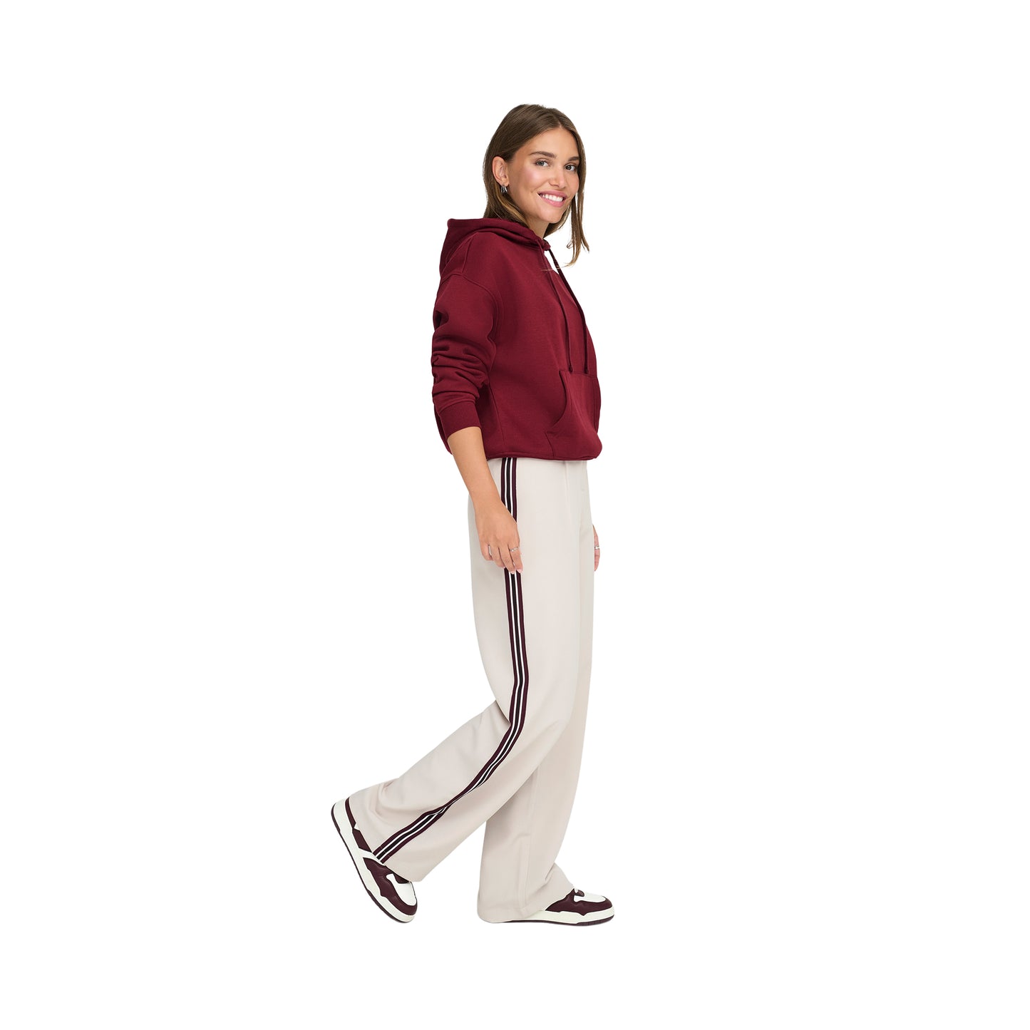 Only Kira-Mellie Life HW Panel Wide CC Pant Pumice Stone - 15351238PS