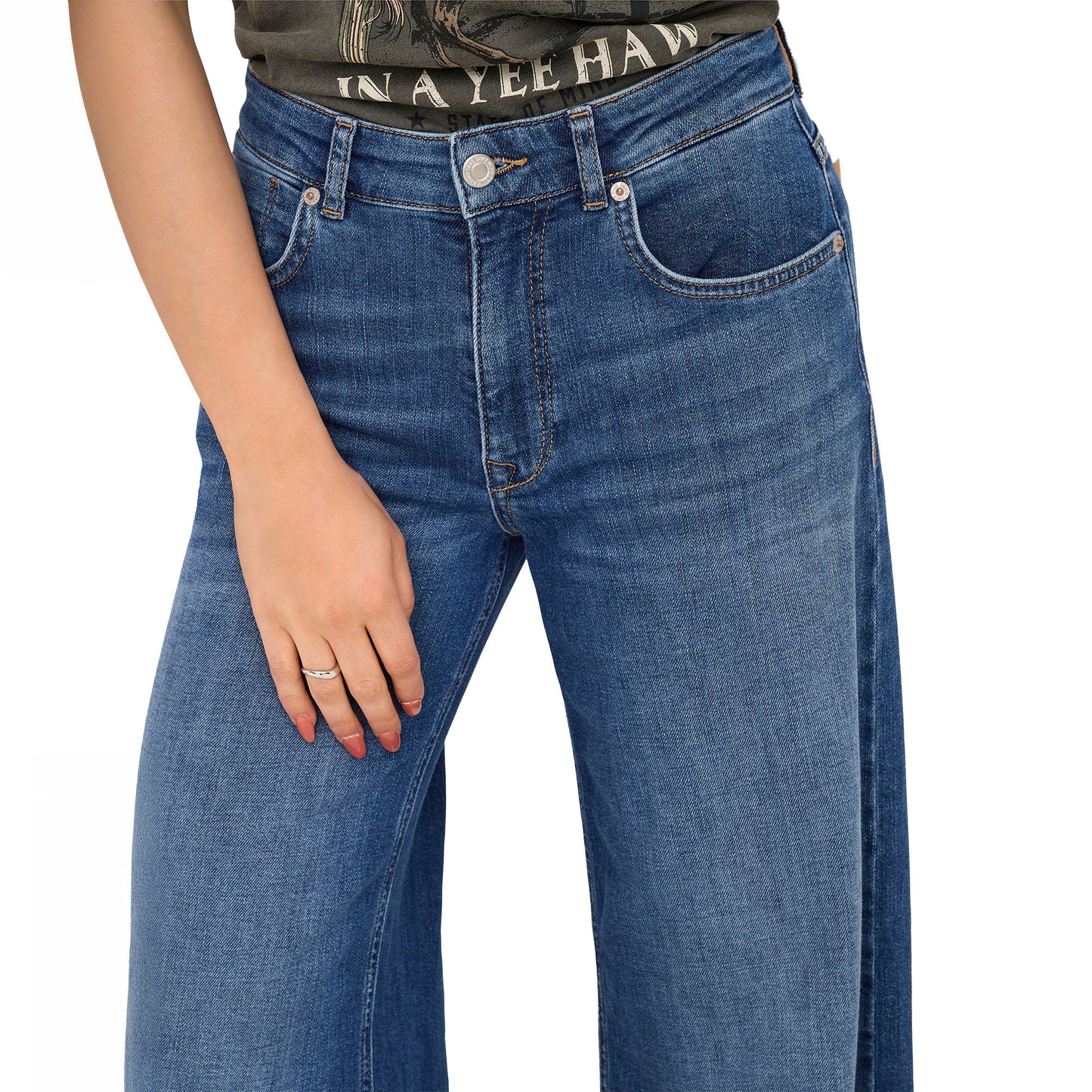 Only California MW Wide Flare Dnm Dark Medium Blue - 15352119DMB