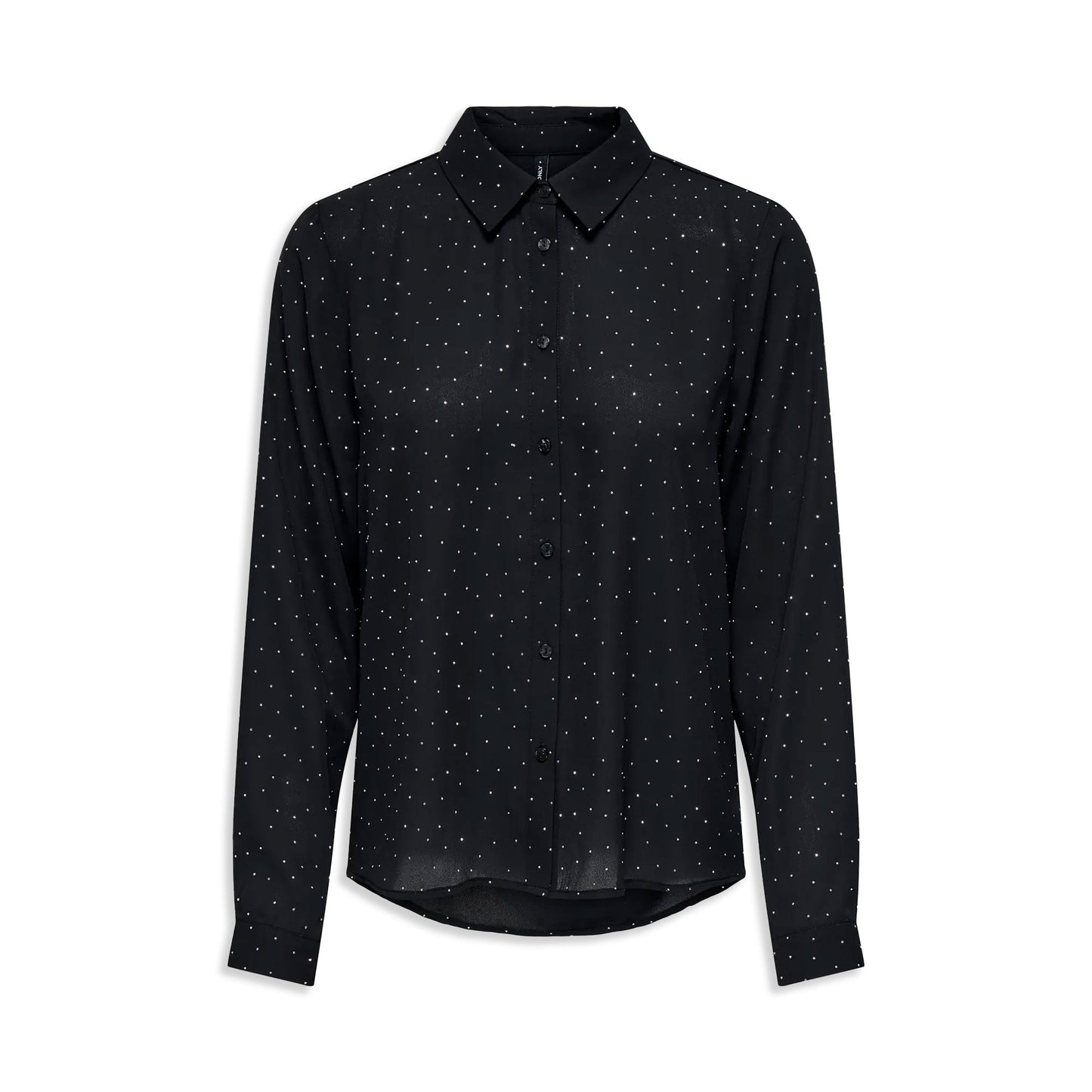 Only Zeke L/S Stud Shirt Wvn Black  - 15357355B