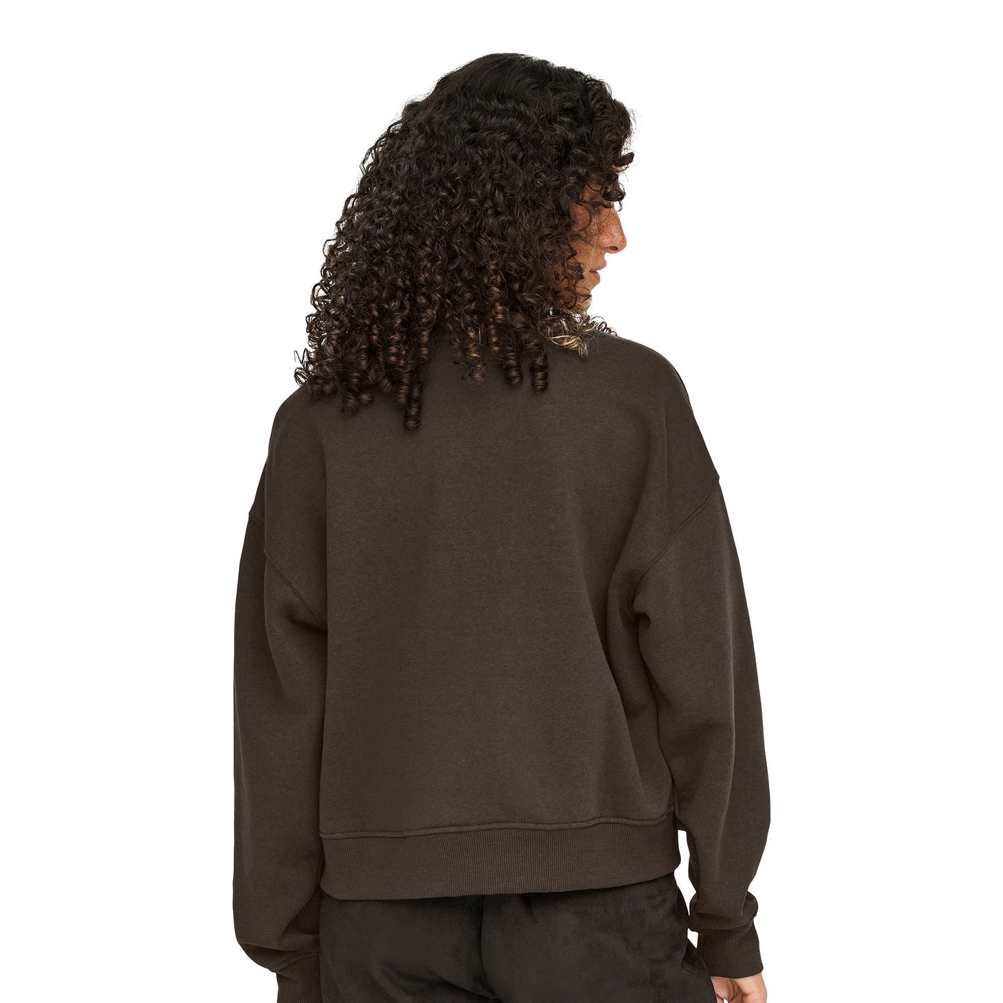 Only Best L/S Print Crew Neck Sweat Chocolate Torte - 15357681CT