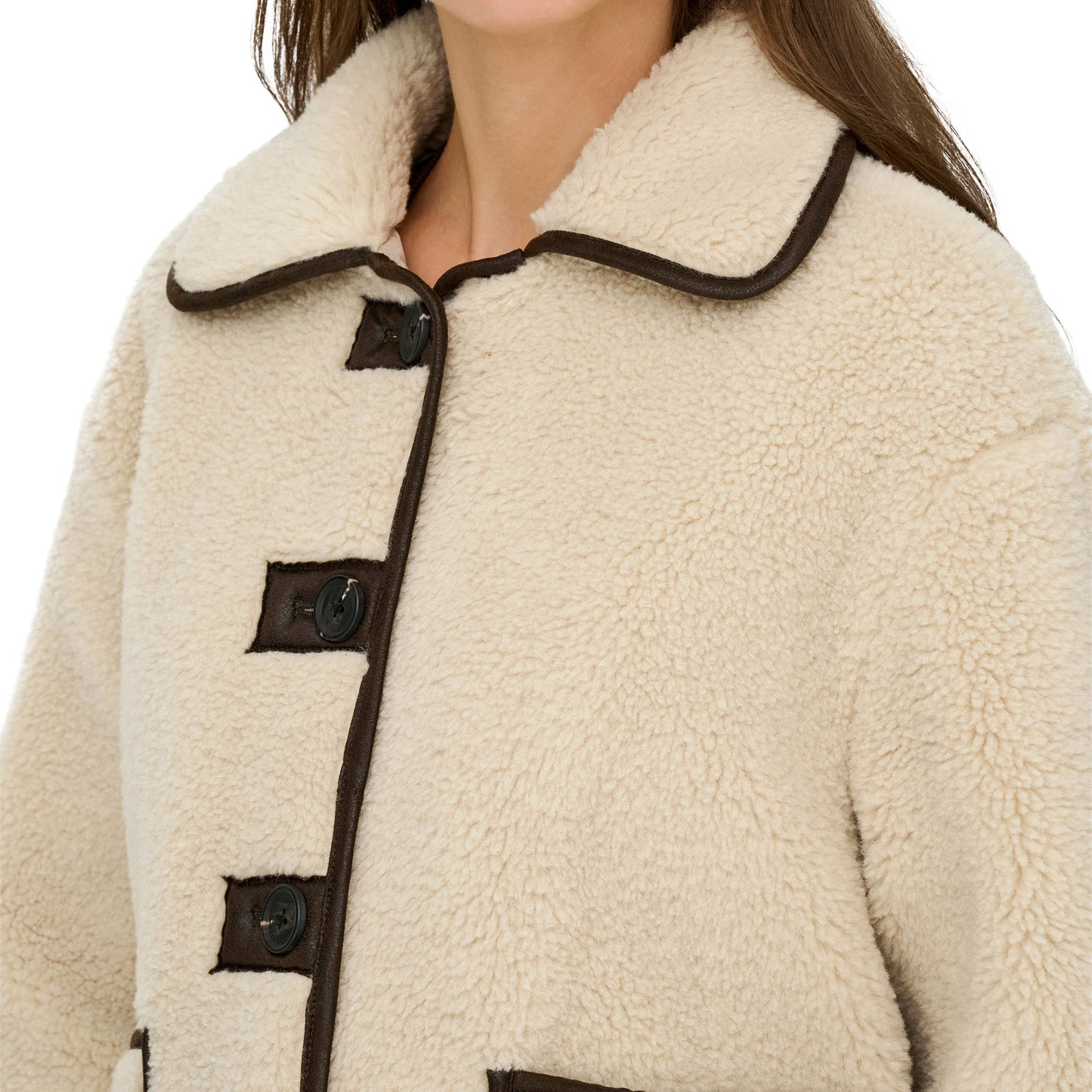 JDY Noella Life Teddy Jacket Cement - 15365773C