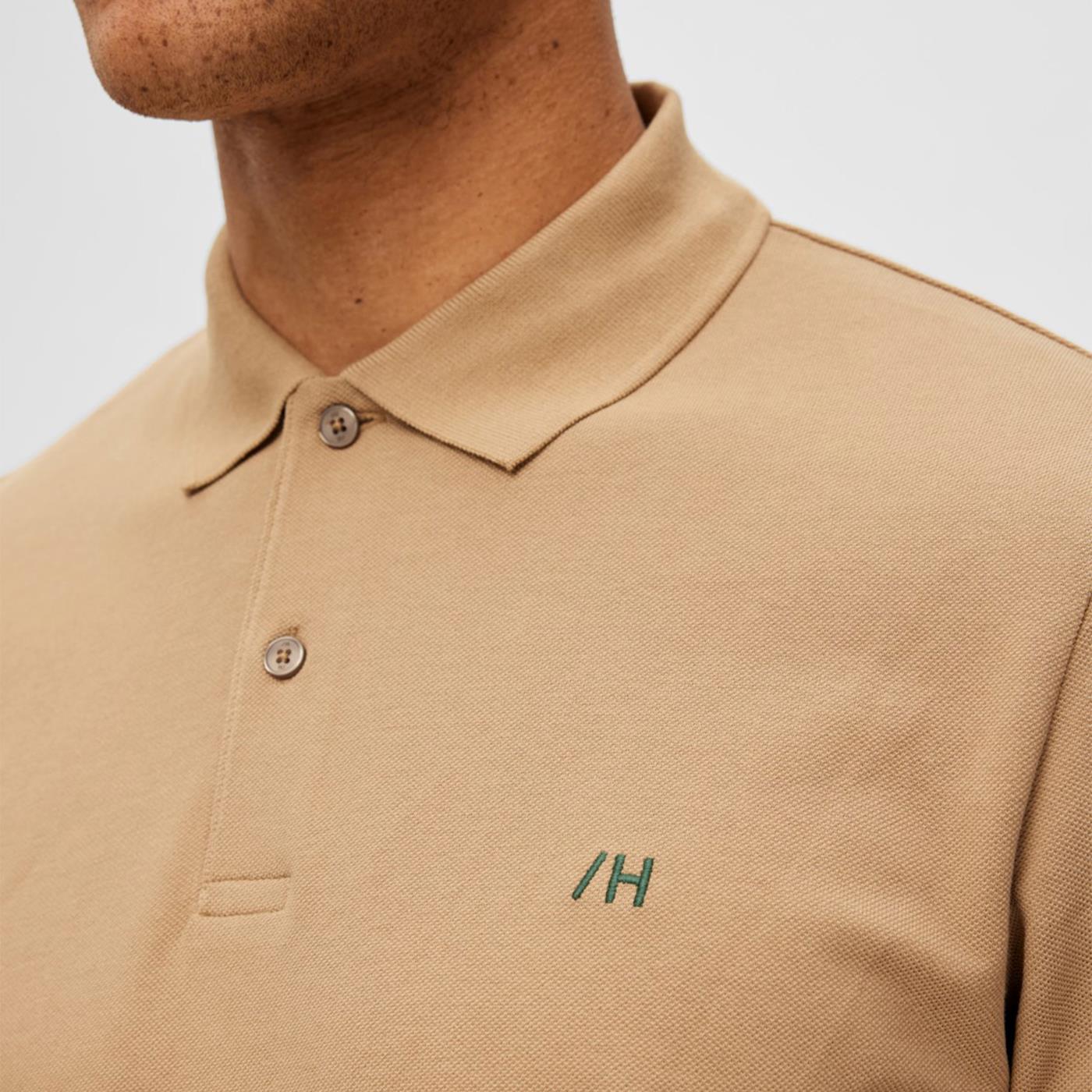 Selected Homme Dante SS Polo Kelp - 16087839K