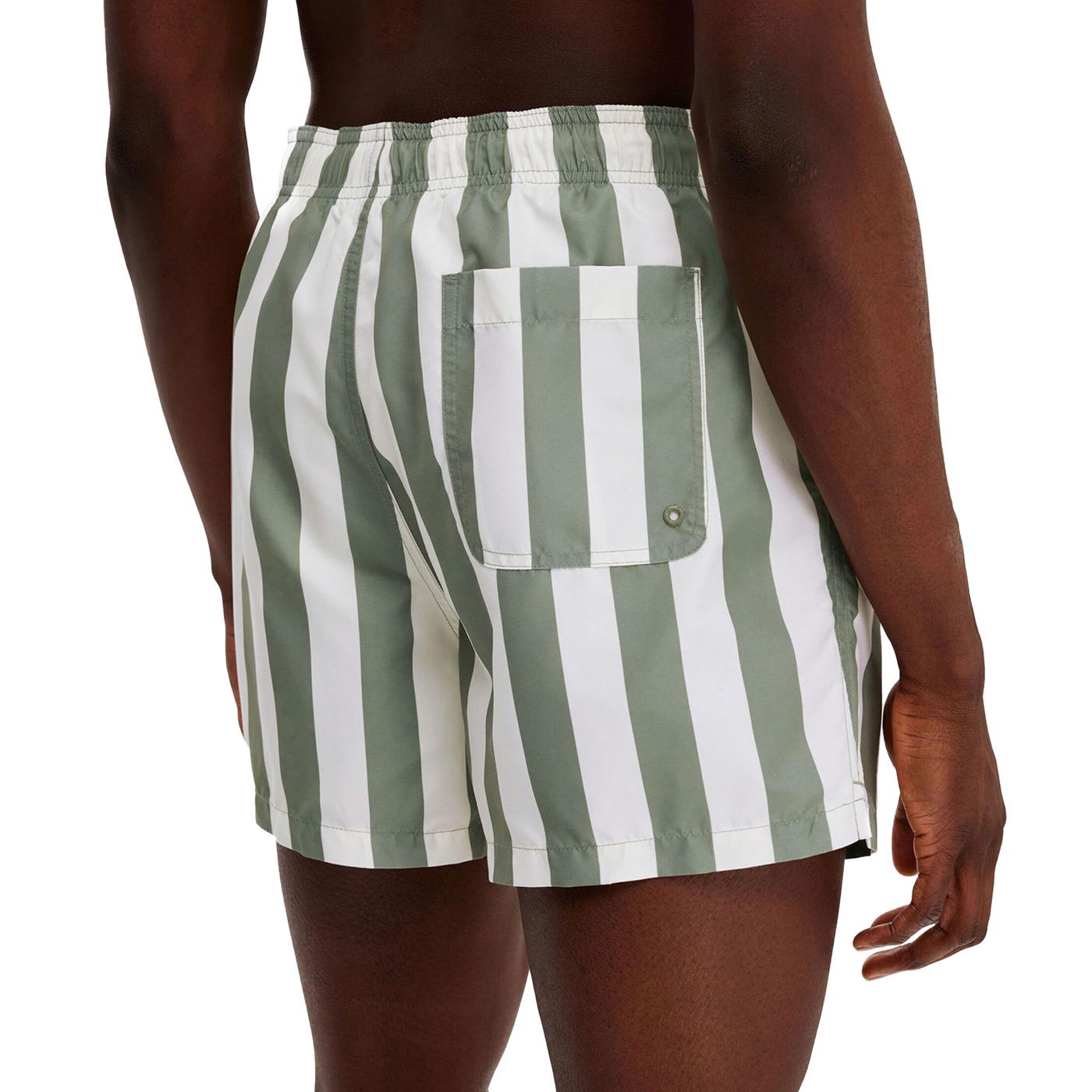 Selected Homme Dane AOP Swim Shorts Cloud Dancer W. Stripes - 16089427CD