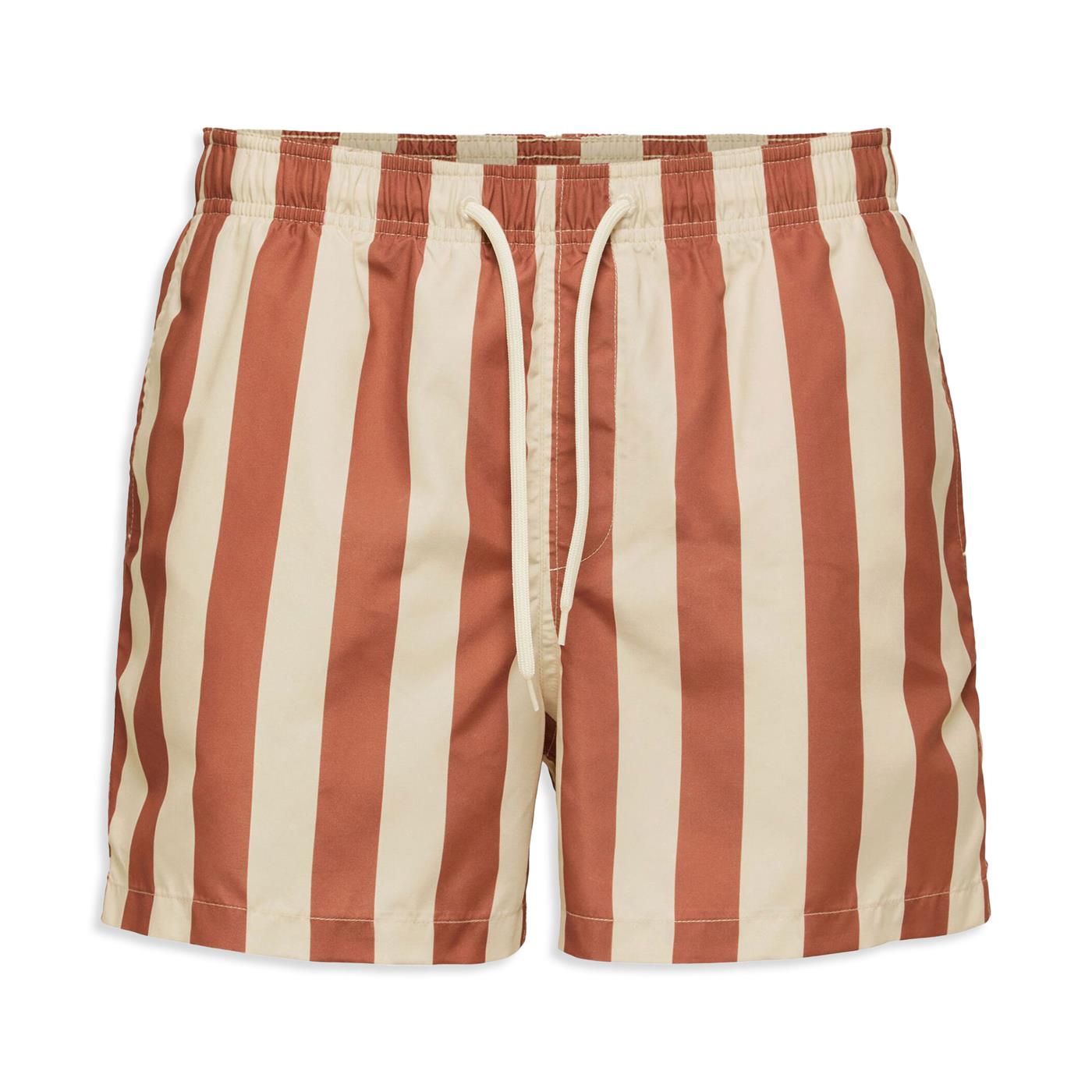 Selected Homme Dane AOP Swim Shorts Oatmeal W. Stripes - 16089427OS