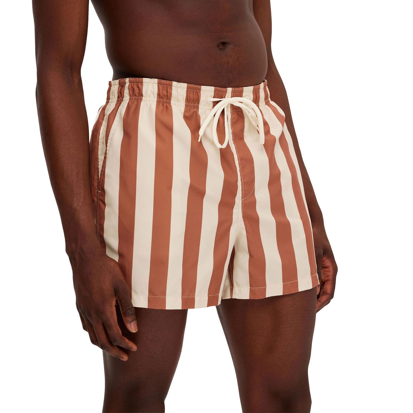 Selected Homme Dane AOP Swim Shorts Oatmeal W. Stripes - 16089427OS