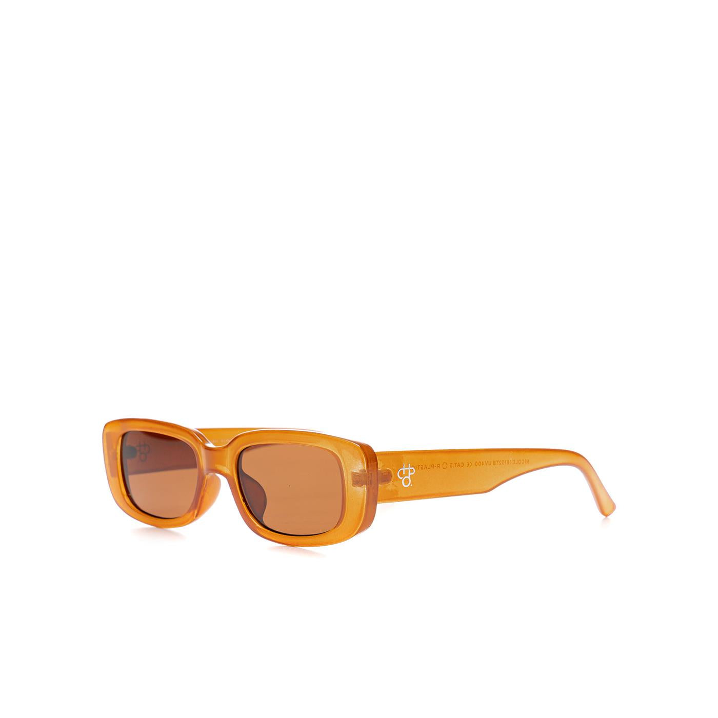 Chpo Nicole Sunglasses Mustard Yellow/Brown - 16132TB