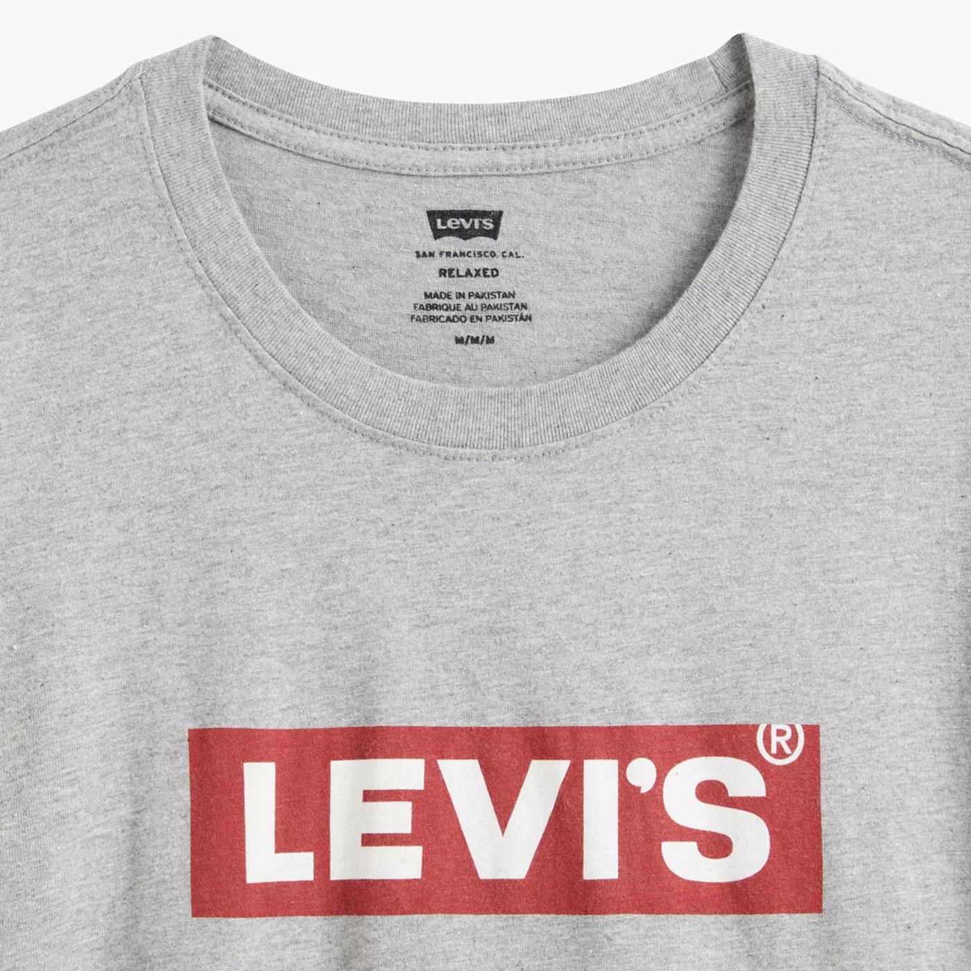 Levis SS Relaxed Fit Tee Boxtab Heather Grey  - 16143-0435