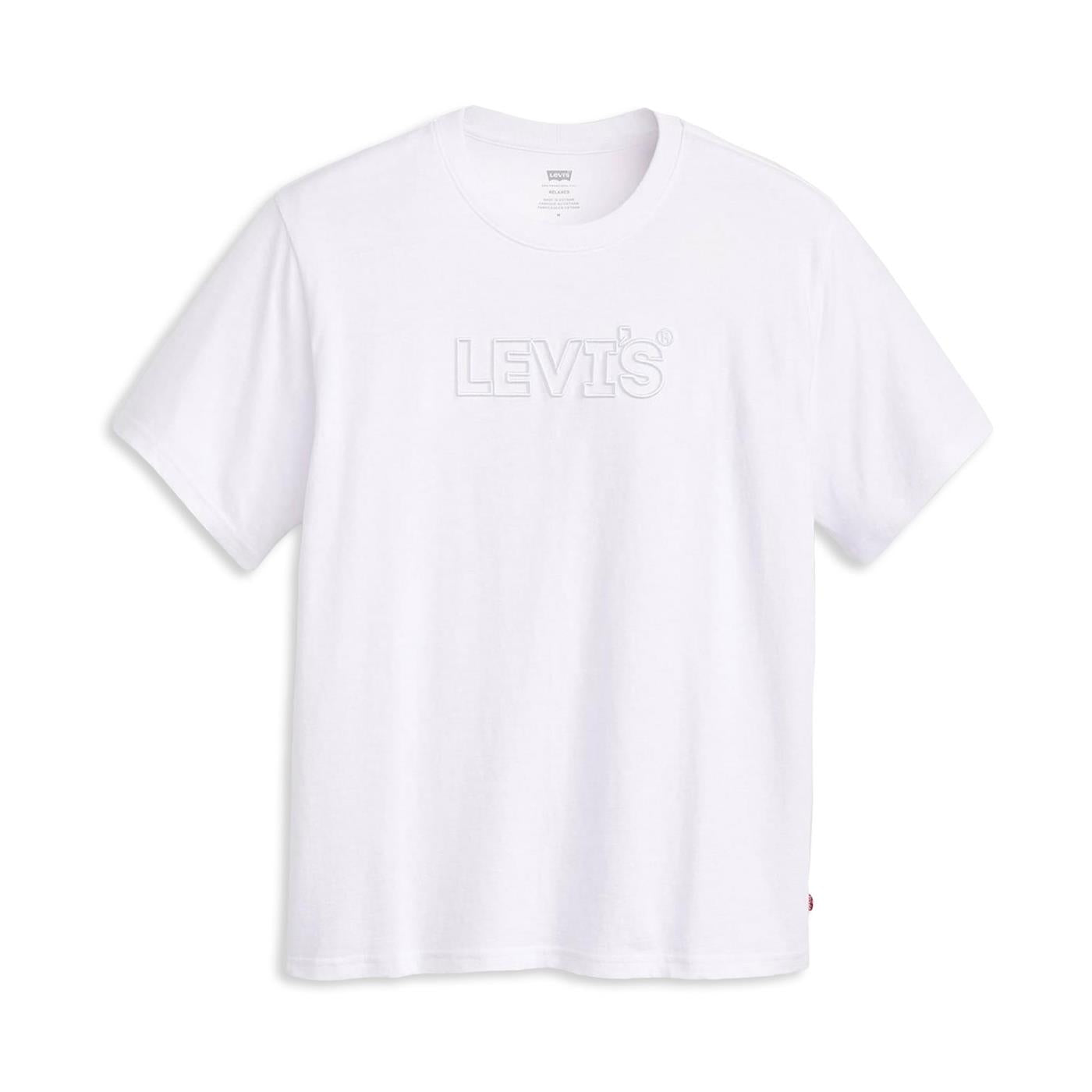 Levis SS Relaxed Fit Tee Corded Headline White - 16143-1477