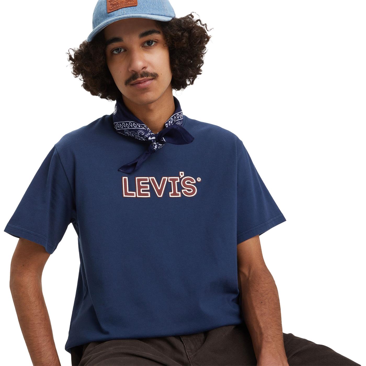 Levis SS Relaxed Fit Tee Padded HL Logo Dress Blues  - 16143-1489