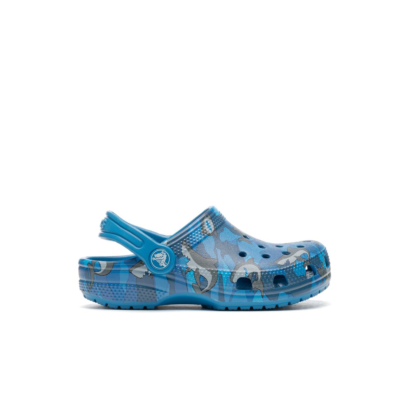 Crocs Kids Classic Shark Clog Prep Blue  - 2061474KI