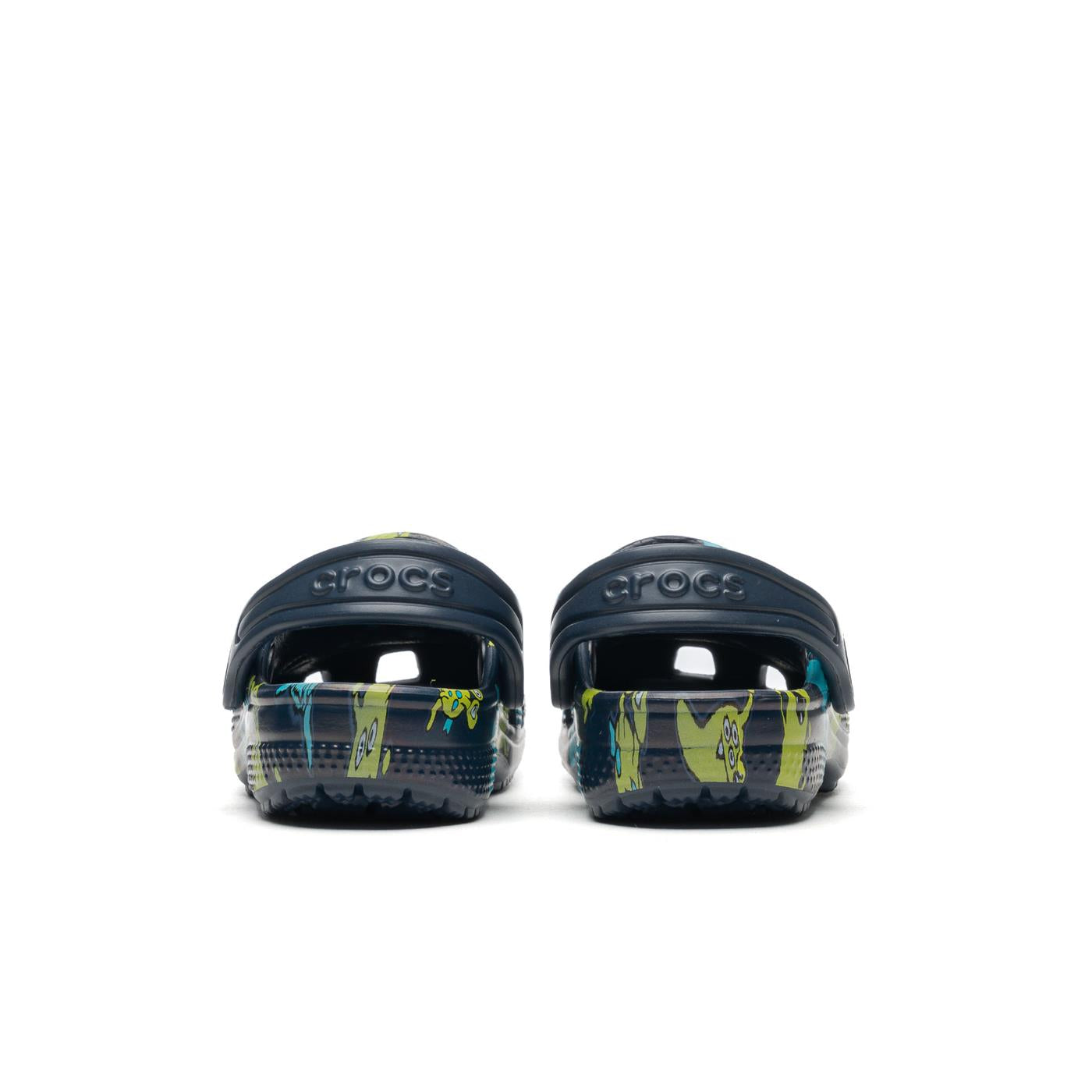 Crocs Kids Classic Monster Print Clog Navy  - 206833410