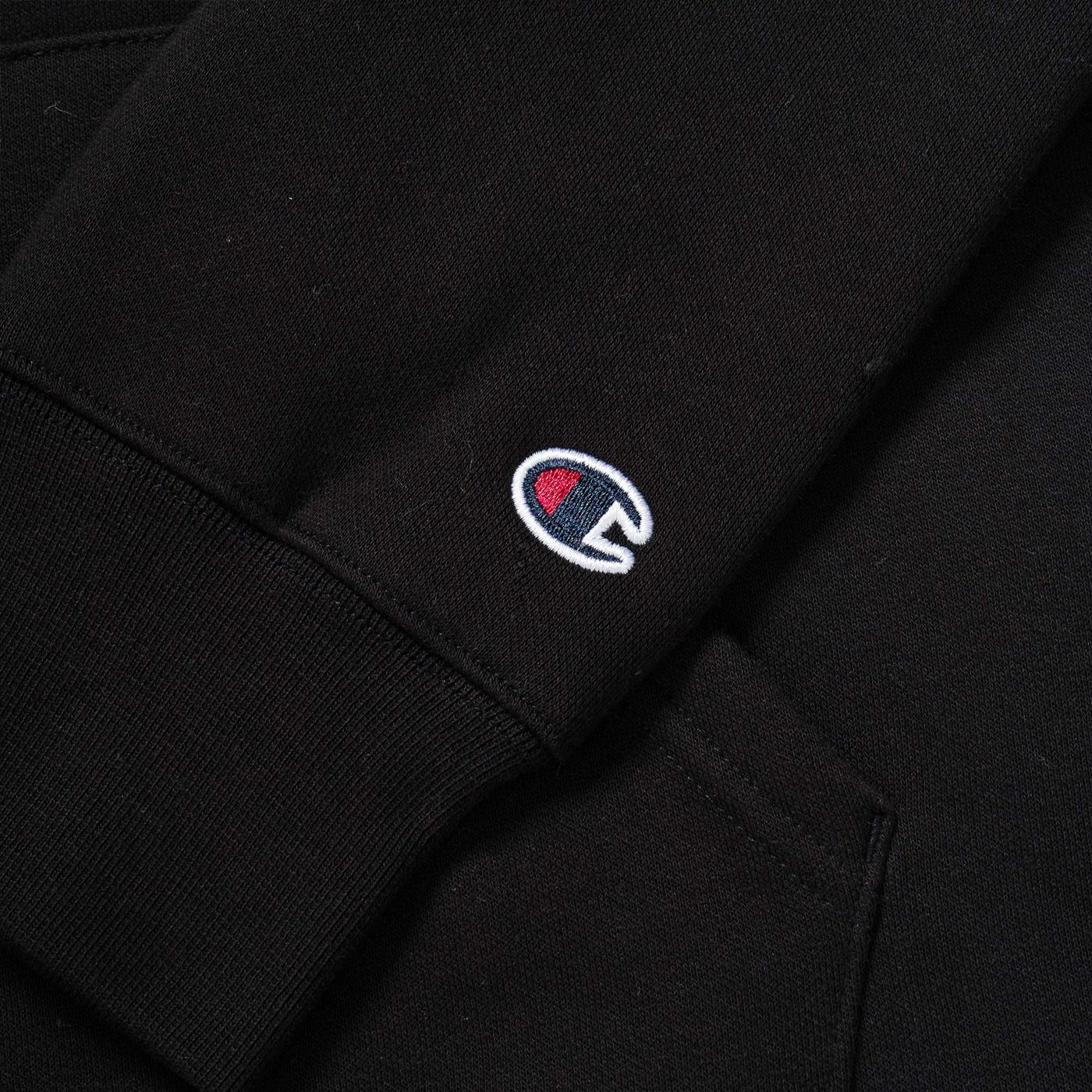 Champion Rochester Script Logo Hood Sweatshirt Black - 216470KK001