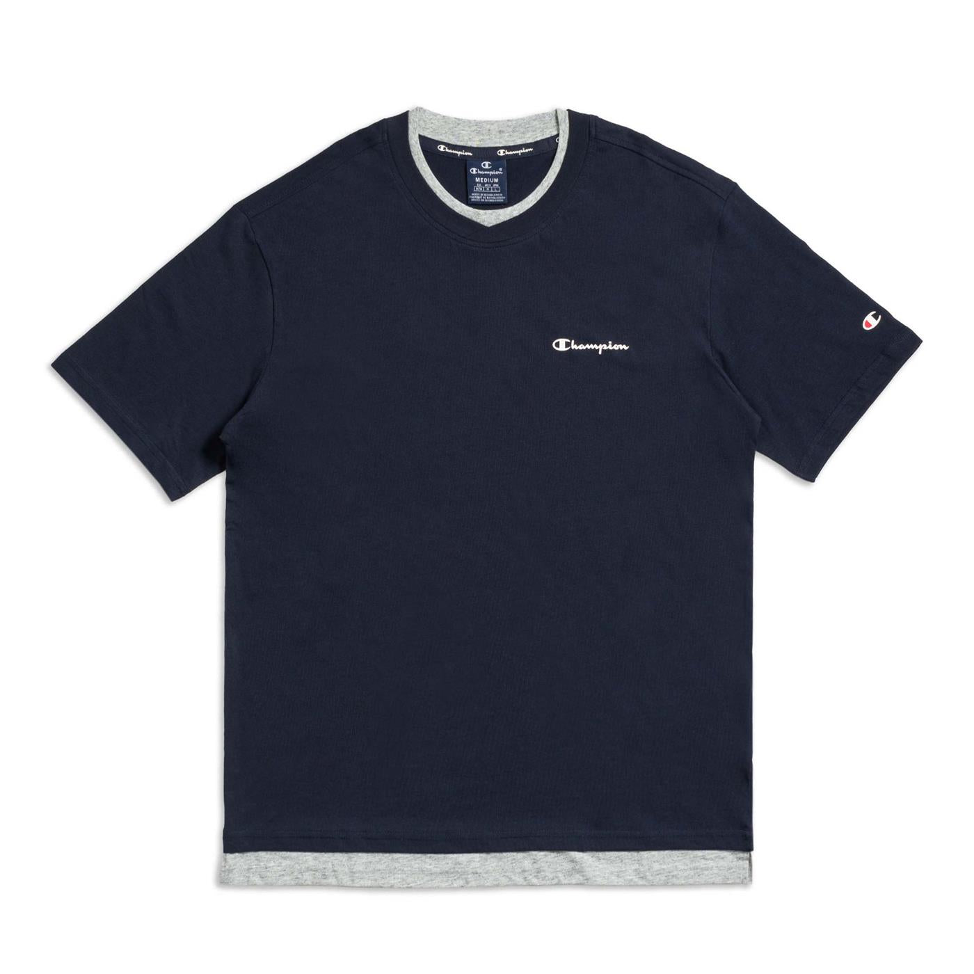 Champion Crewneck T-Shirt Navy - 216585BS501