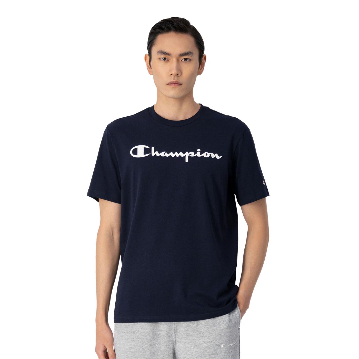 Champion Crewneck T-Shirt Navy - 218531-BS501