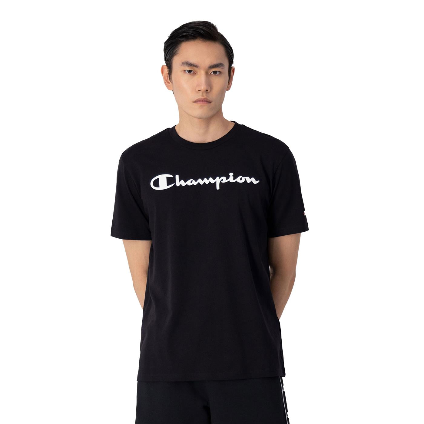 Champion Crewneck T-Shirt Black - 218531-KK001