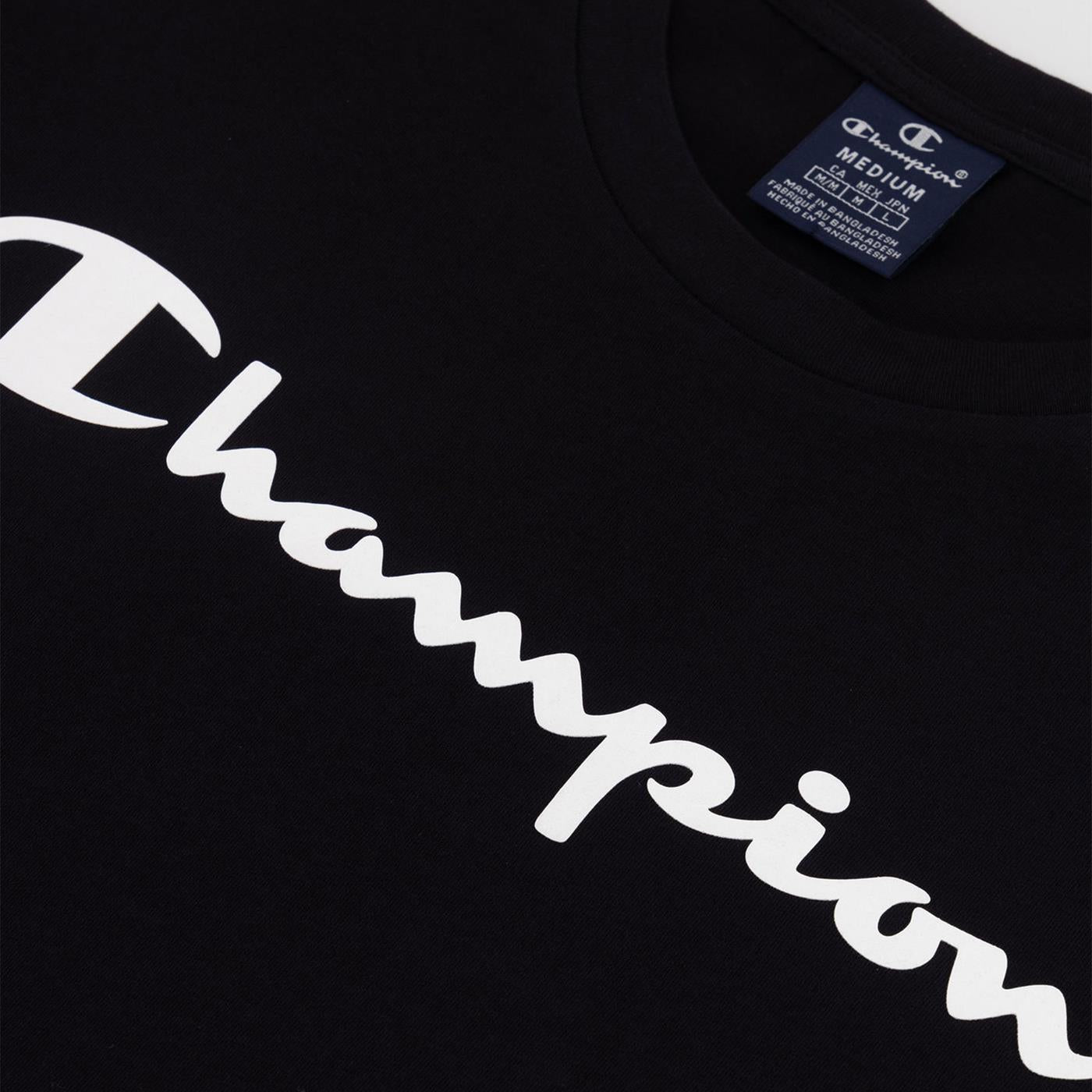 Champion Crewneck T-Shirt Black - 218531-KK001