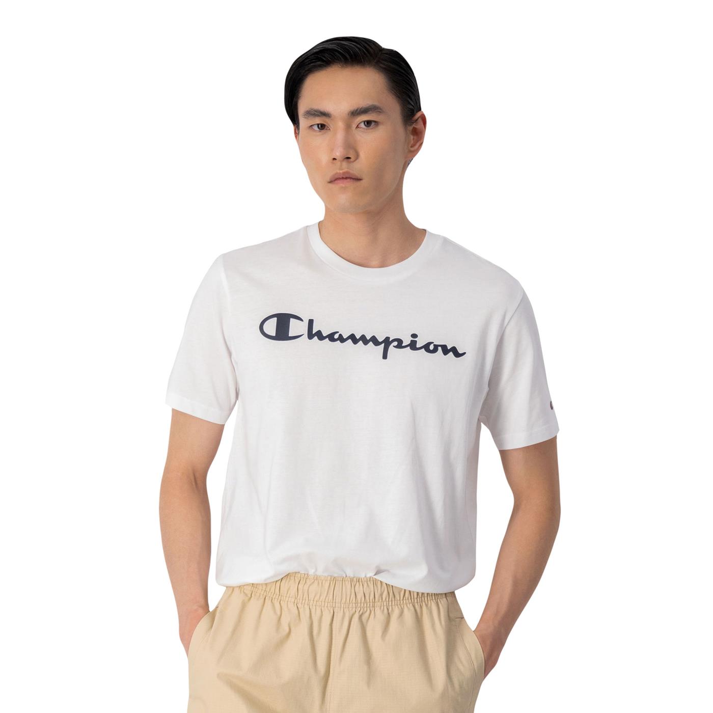 Champion Crewneck T-Shirt White - 218531-WW001