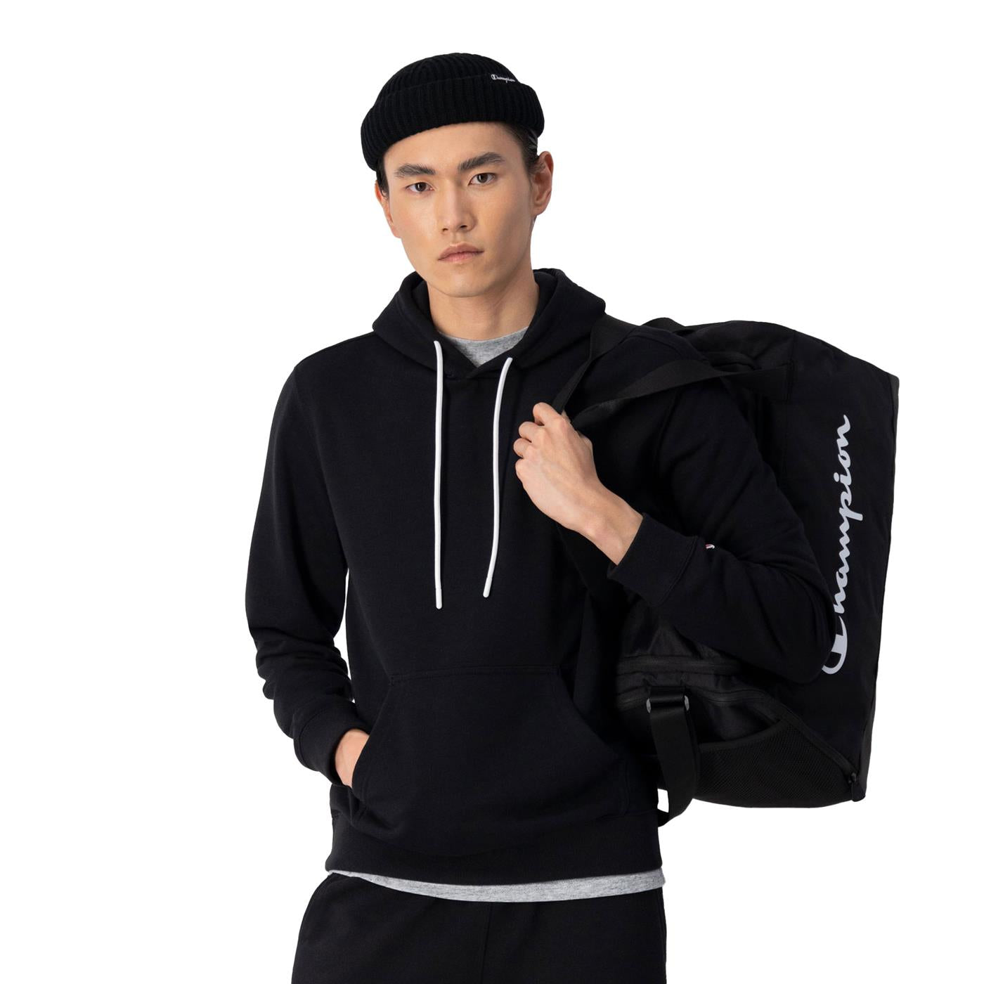 Sudadera con capucha Champion negra