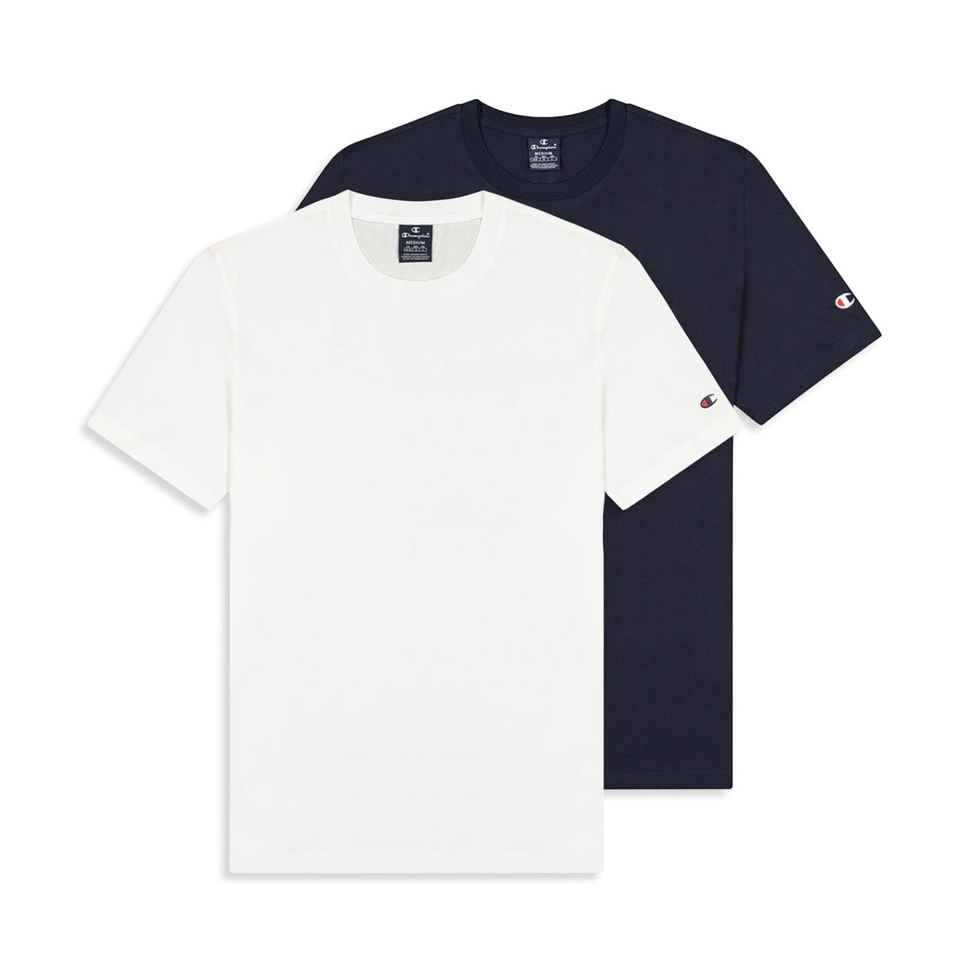 Champion 2Pack Crewneck T-Shirt White/Navy - 218543-WW001