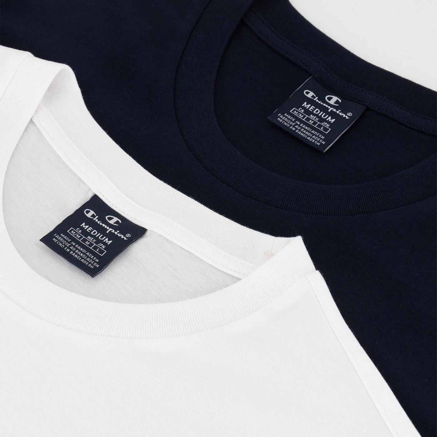 Champion 2Pack Crewneck T-Shirt White/Navy - 218543-WW001