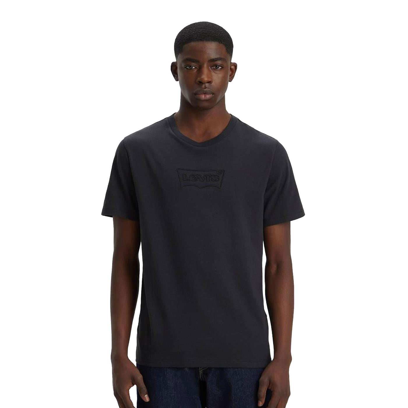 Levis Graphic Crewneck Tee Corded Batwing Caviar - 22491-1591