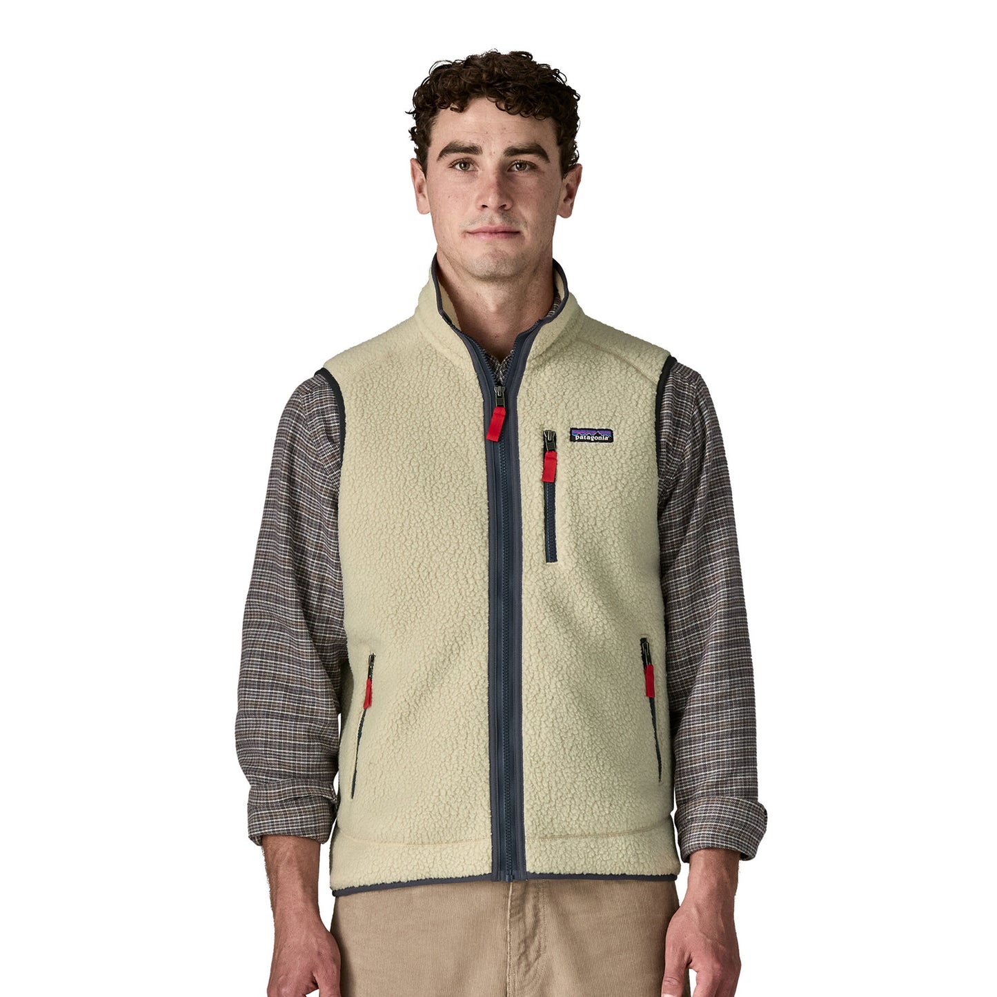 Patagonia Retro Pile Vest Pelican/Smolder Blue - 22821-PNSM