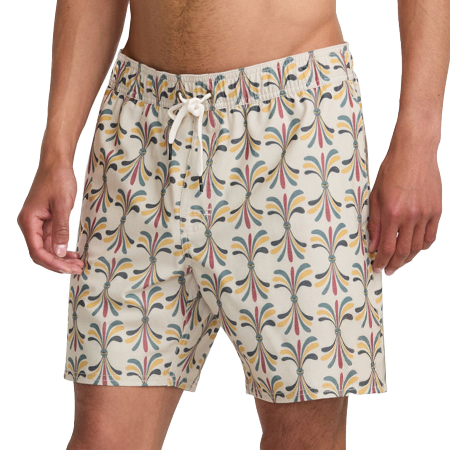 RVCA Lauryn Alvarez Eye Floral Elastic Short Light Khaki - 23A251500-LKH