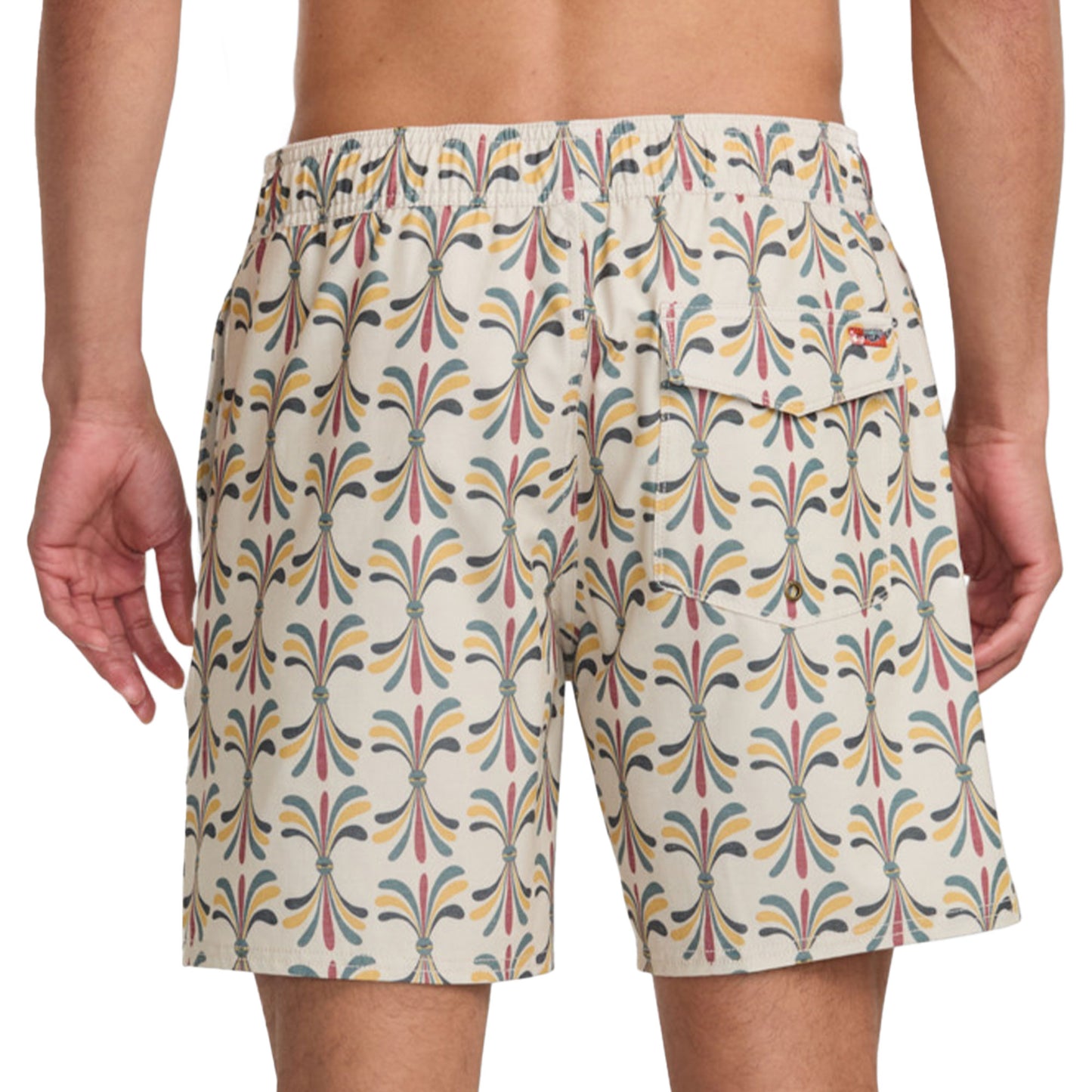 RVCA Lauryn Alvarez Eye Floral Elastic Short Light Khaki - 23A251500-LKH