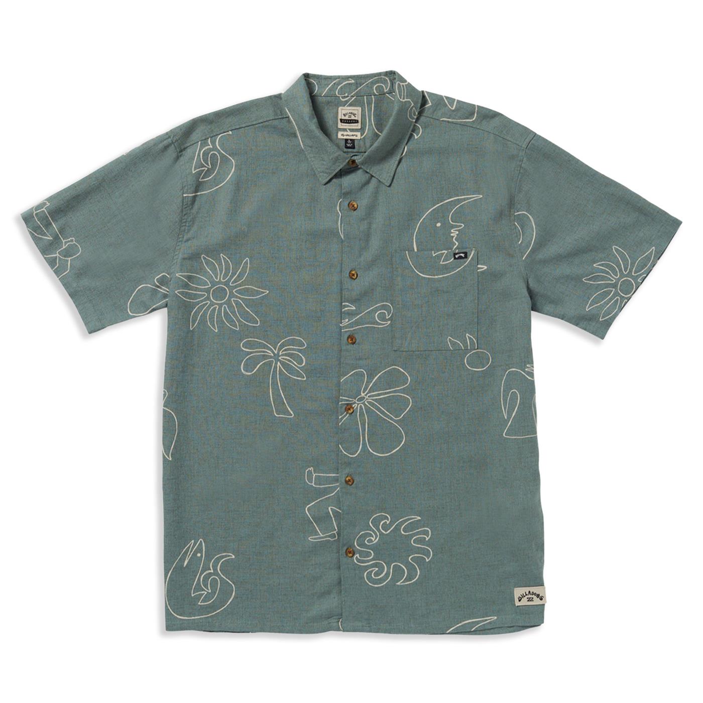 Billabong Together Woven SS Shirt Fatigue - 24A041515-FAT