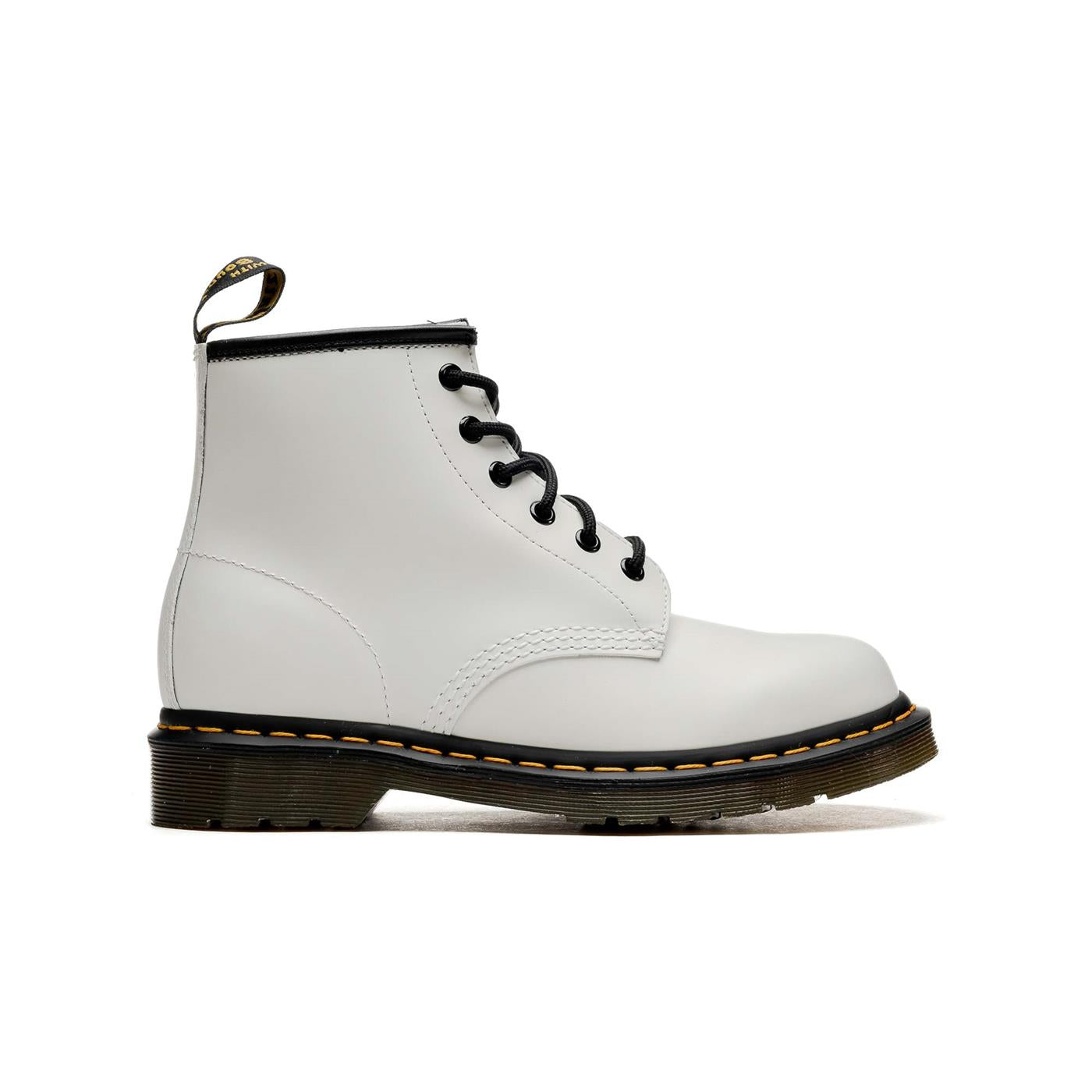 Dr. Martens 101 Yellow Stitch Smooth White - 26366100