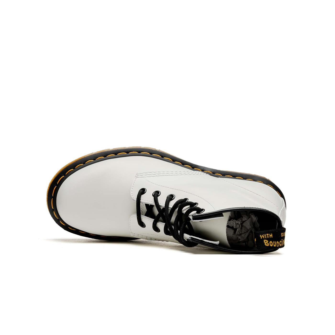 Dr. Martens 101 Yellow Stitch Smooth White - 26366100