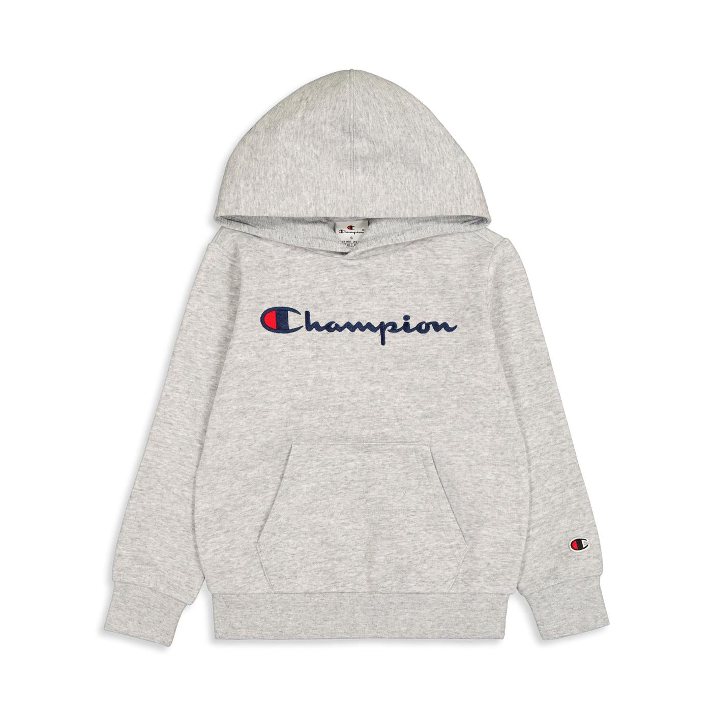 Champion Boys Hooded Sweatshirt Grey Heather  - 306874-EM021