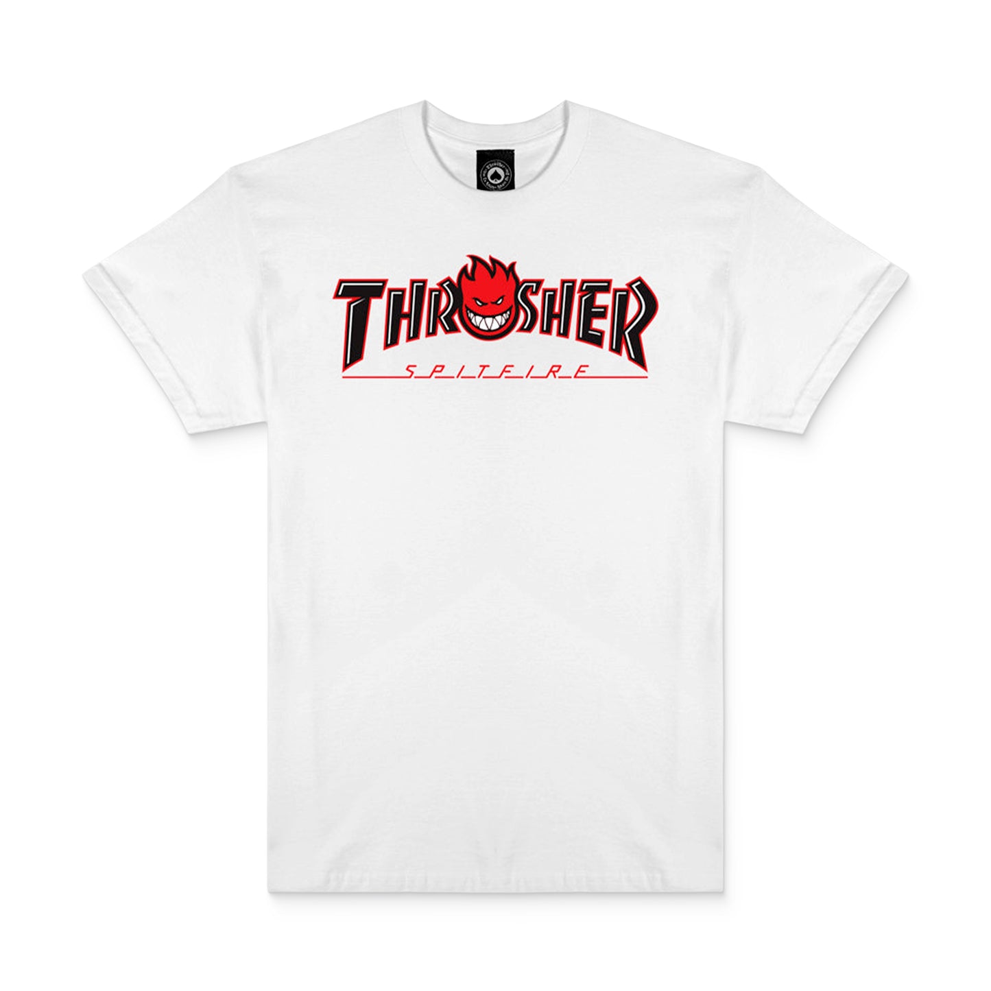 Thrasher x Spitfire Big Head Outline Tee White - 311671-WHT