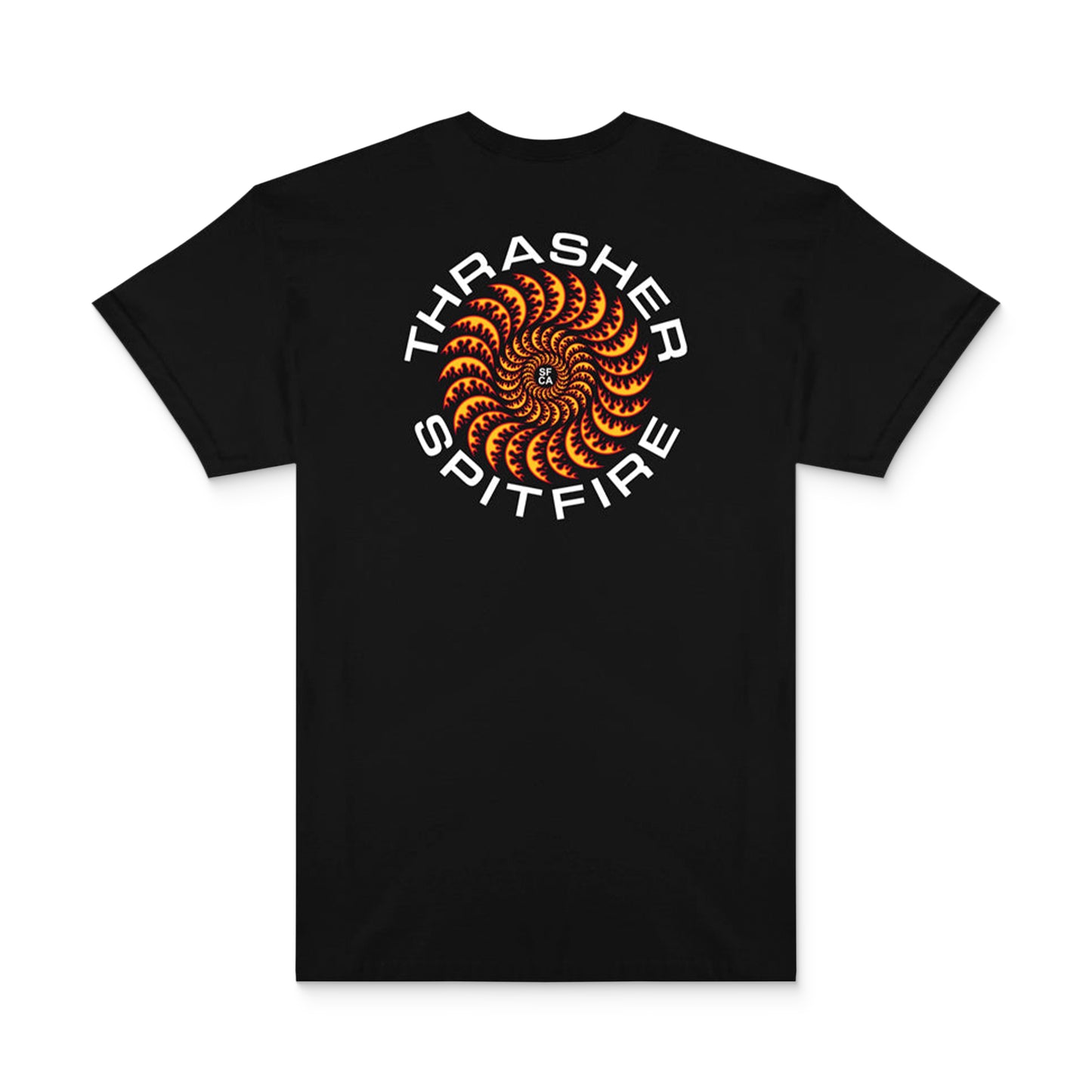Thrasher x Spitfire Classic Swirl Tee Black - 311672-BLK