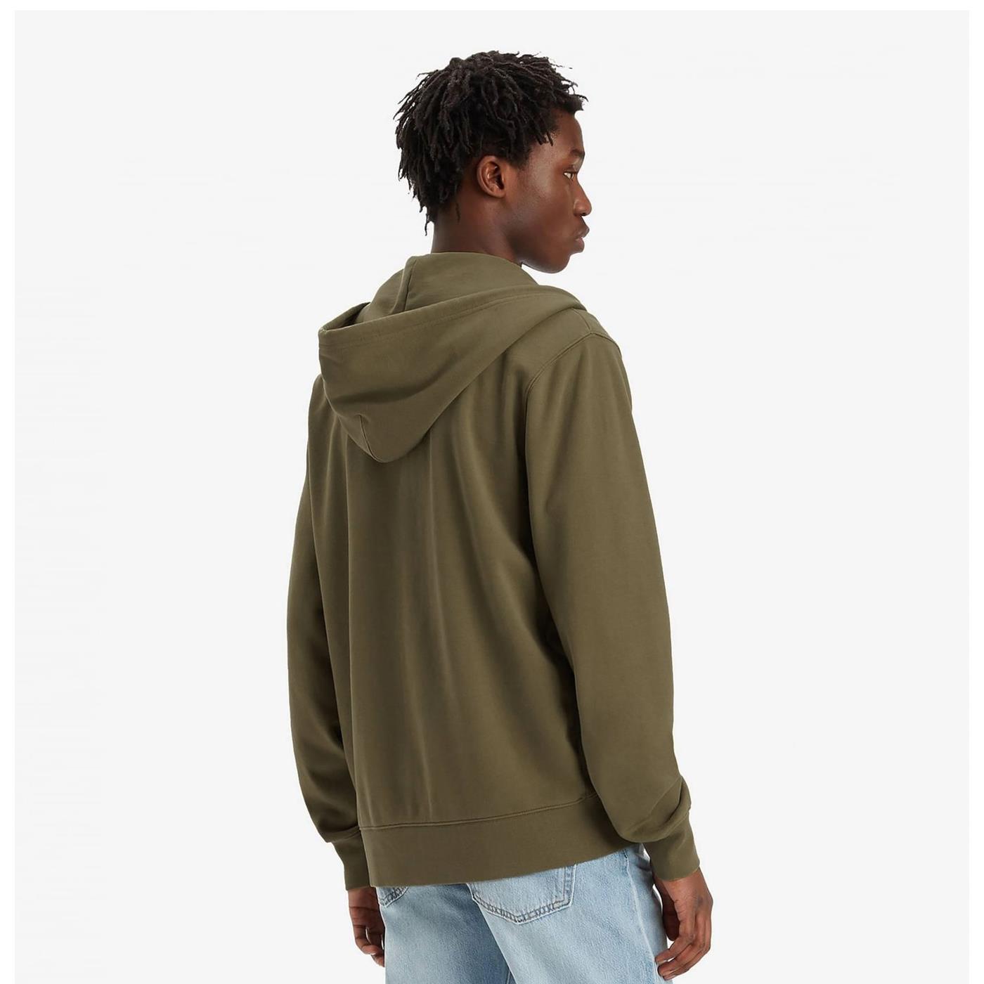 Levis The Original HM Zip-Up Hoodie Burnt Olive - 34584-0029