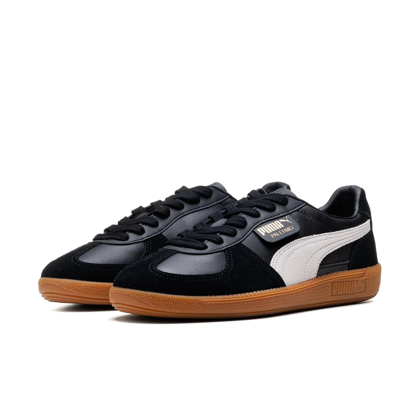 Puma Palermo Leather Puma Black/Feather Gray-Gum - 396464-03
