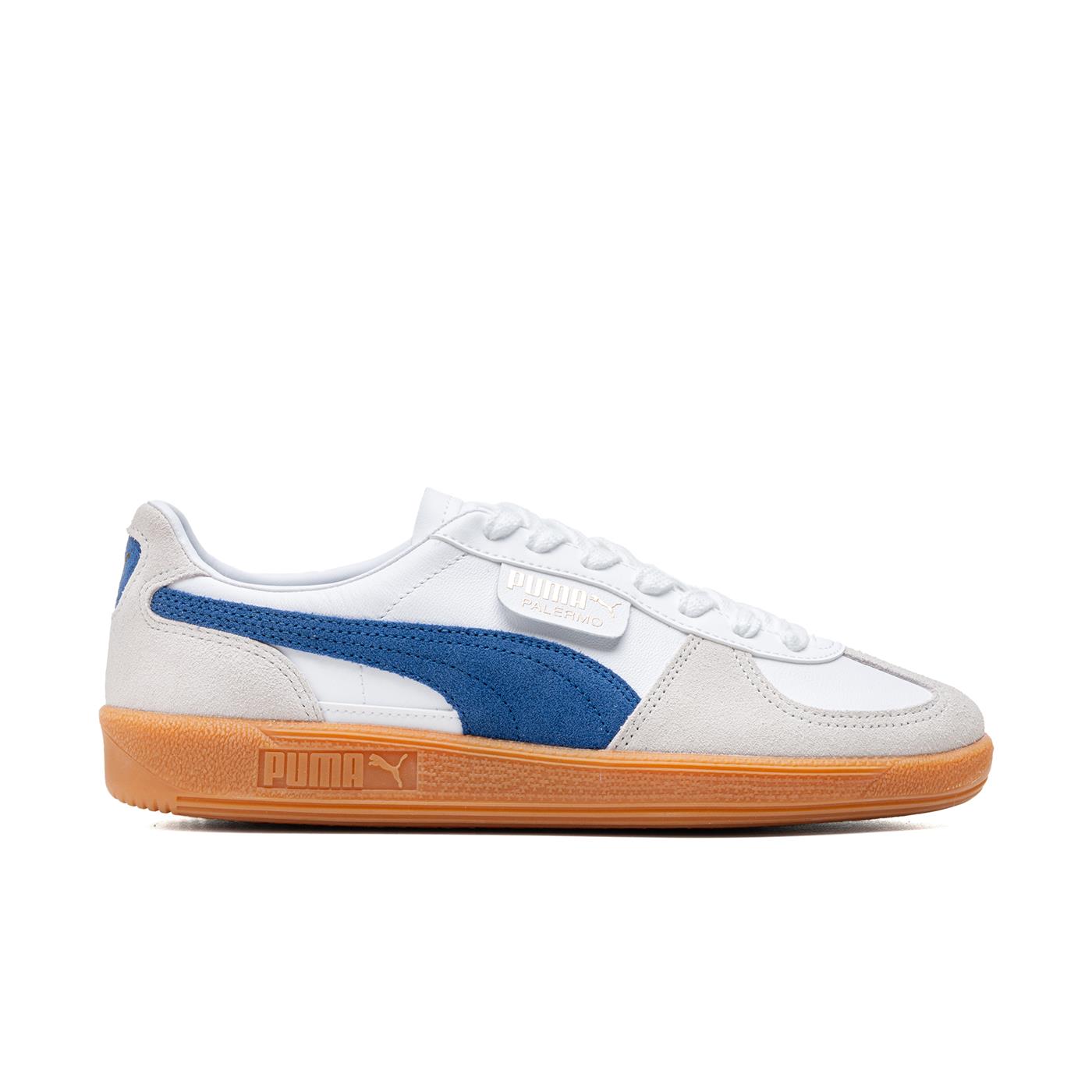 Puma Palermo Leather Puma White/Vapor Gray-Clyde - 396464-06