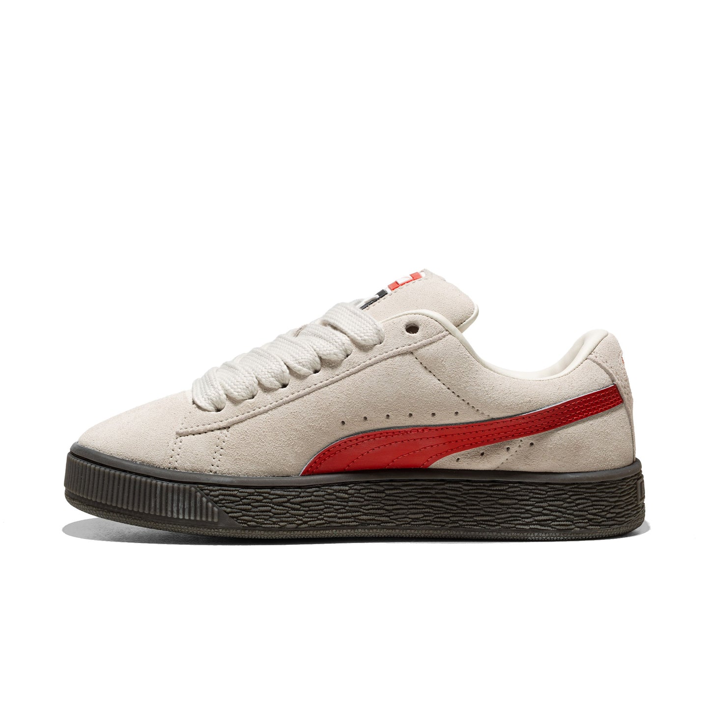 Puma Suede XL Jr Vapor Gray/Red Fire - 396577-28